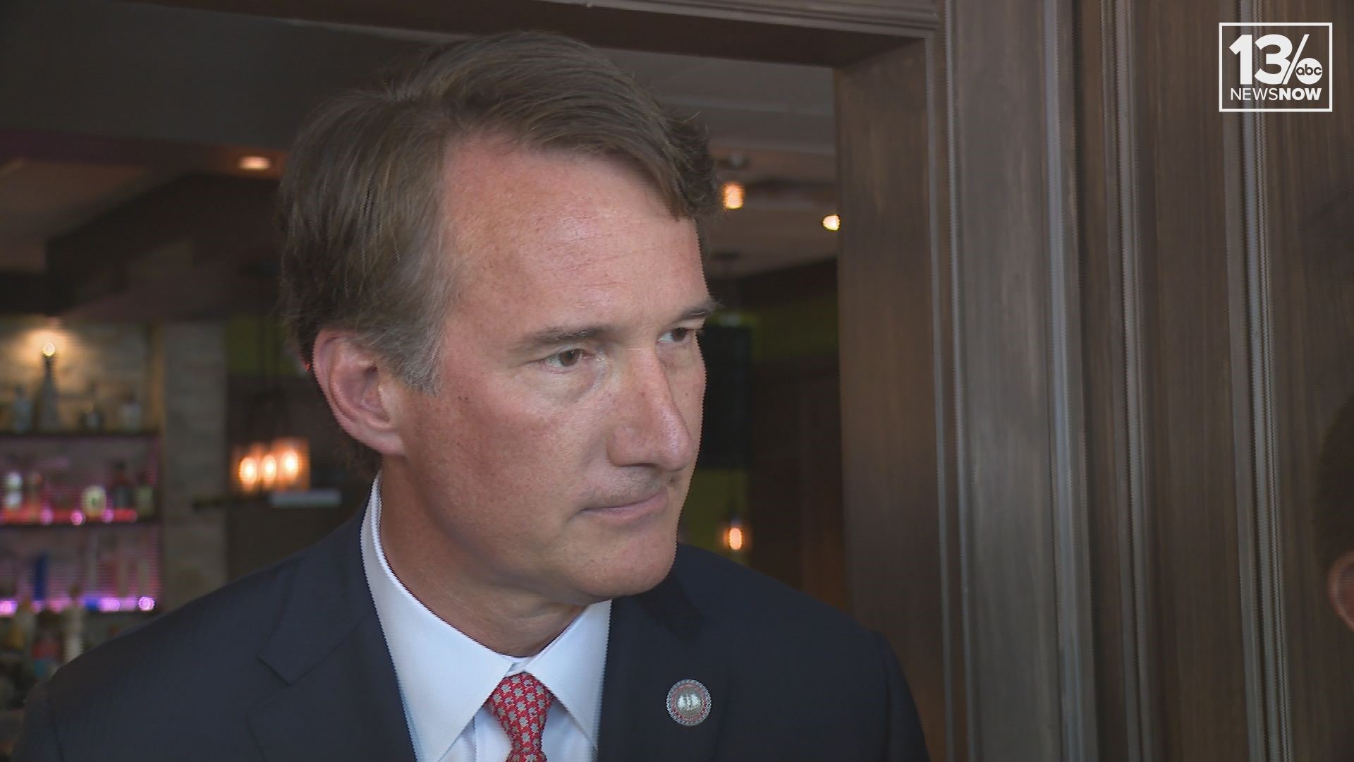 During a stop in Virginia Beach Wednesday, Sept. 21, Gov. Glenn Youngkin said he can withdraw Virginia from the Regional Greenhouse Gas Initiative without a new law.