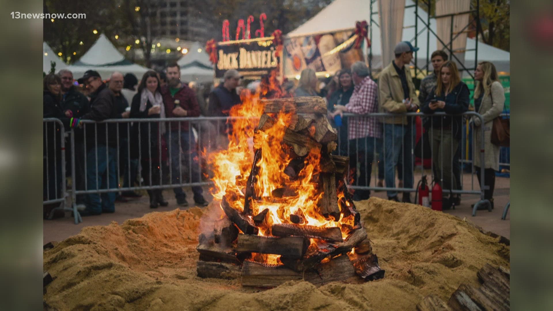 This weekend there's an event happening in Downtown Norfolk that will certainly get you in the holiday spirit: the Holiday Yule Log Bonfire and Holiday Marketplace.