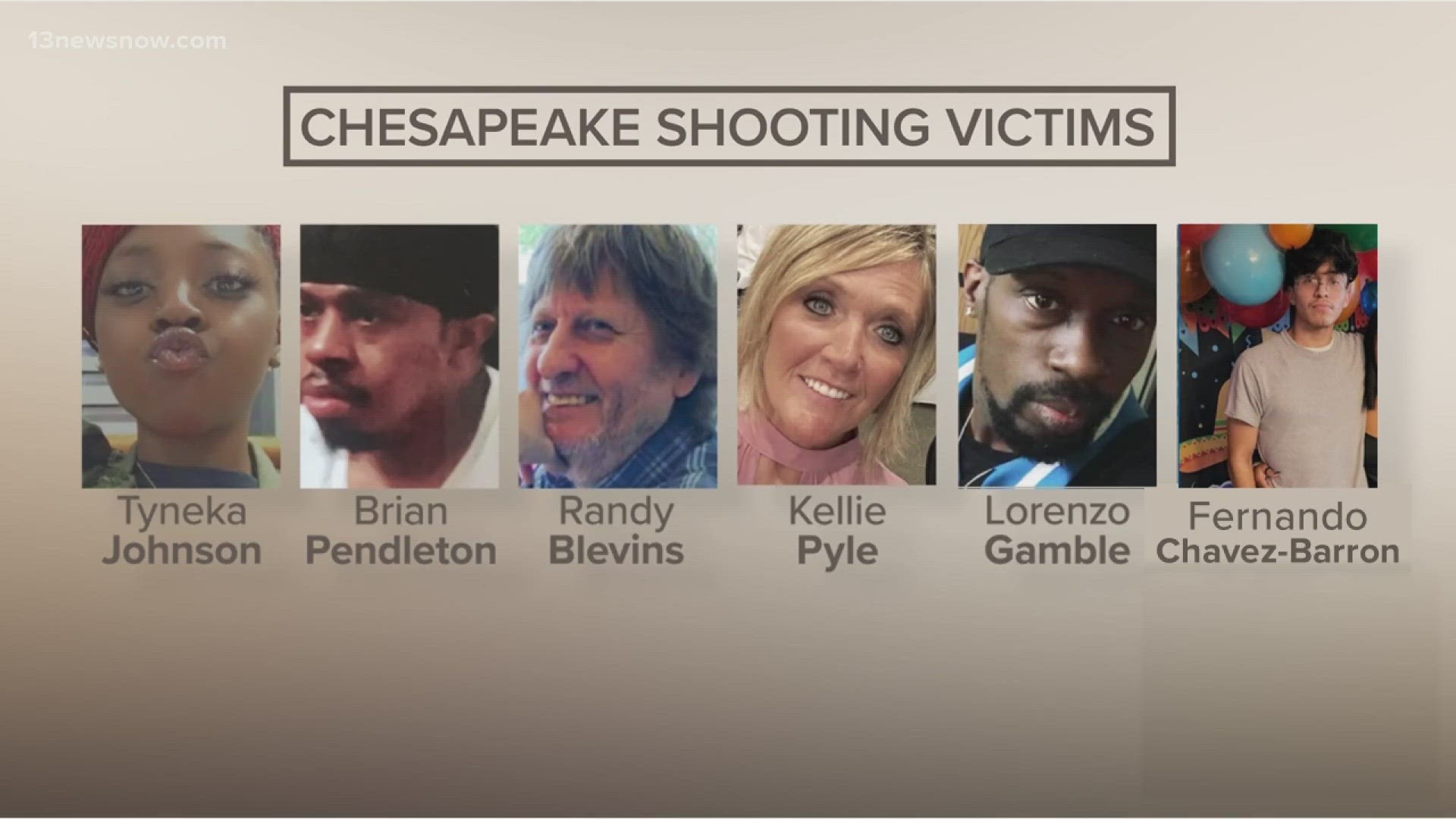 The attack claimed six lives: Tyneka Johnson, Brian Pendleton, Randy Blevins, Kellie Pyle, Lorenzo Gamble, and Fernando Chavez-Barron.