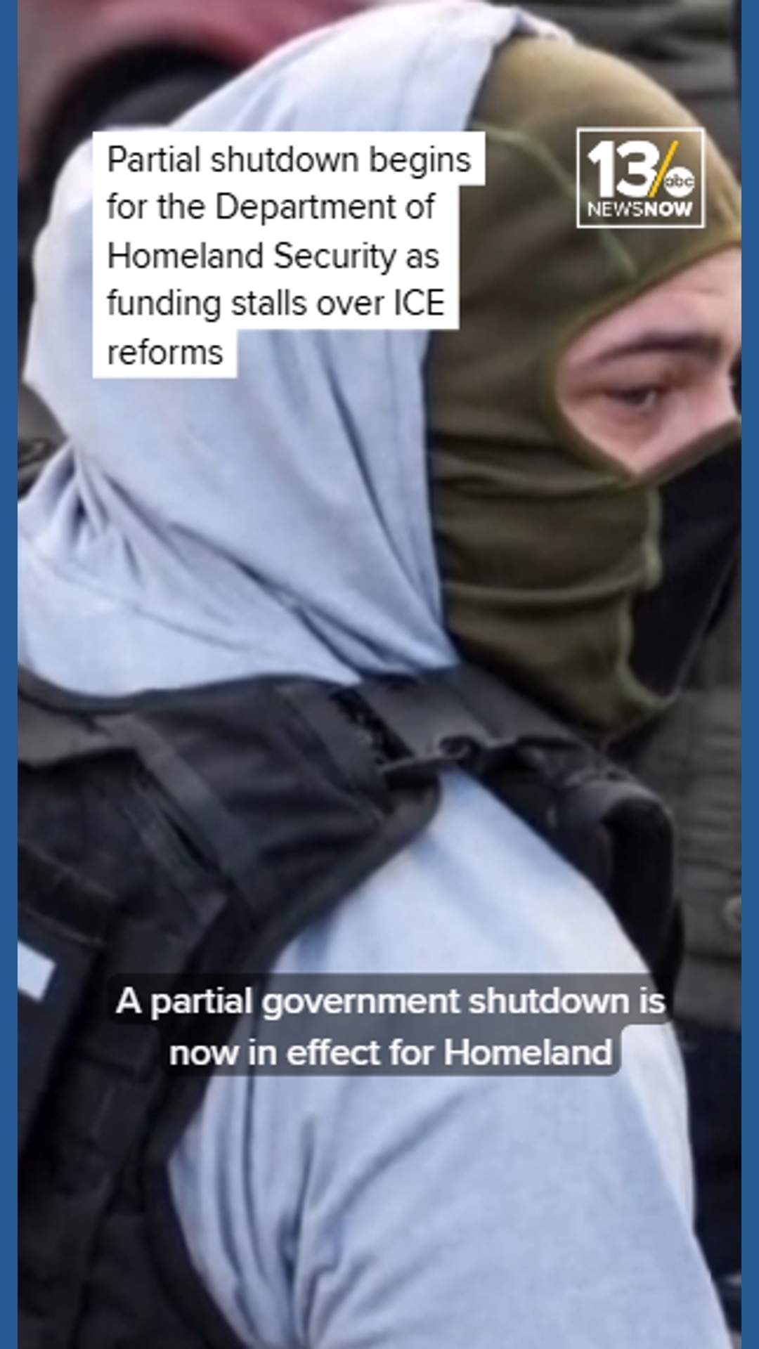 Partial DHS shutdown begins as funding stalls over mandatory ICE body ...