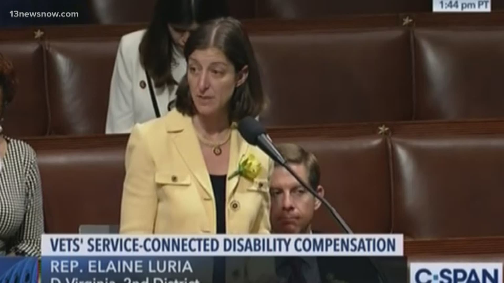 The bill was Congresswoman Elaine Luria's first bill to clear the House.