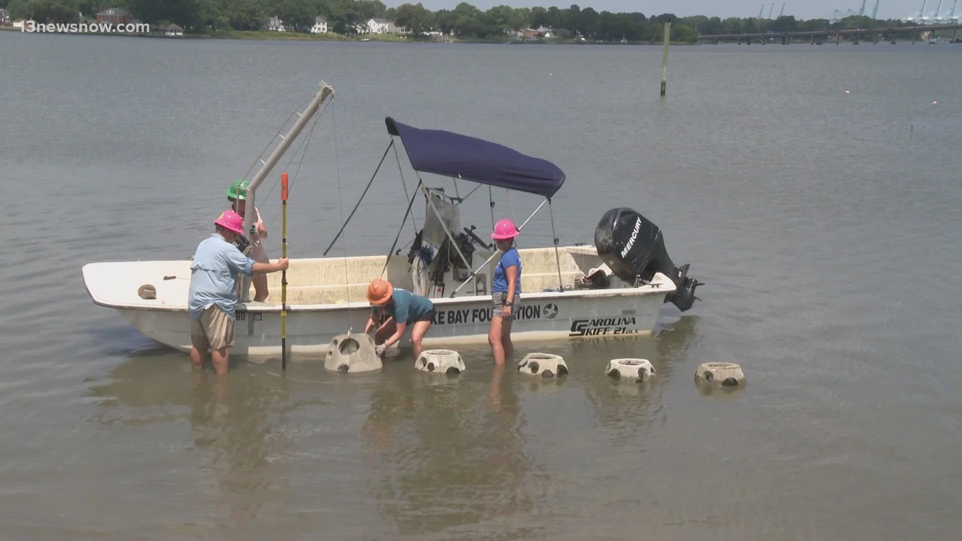 A group of Portsmouth students are teaming up with the Chesapeake Bay Foundation to improve the body of water, one step at a time.