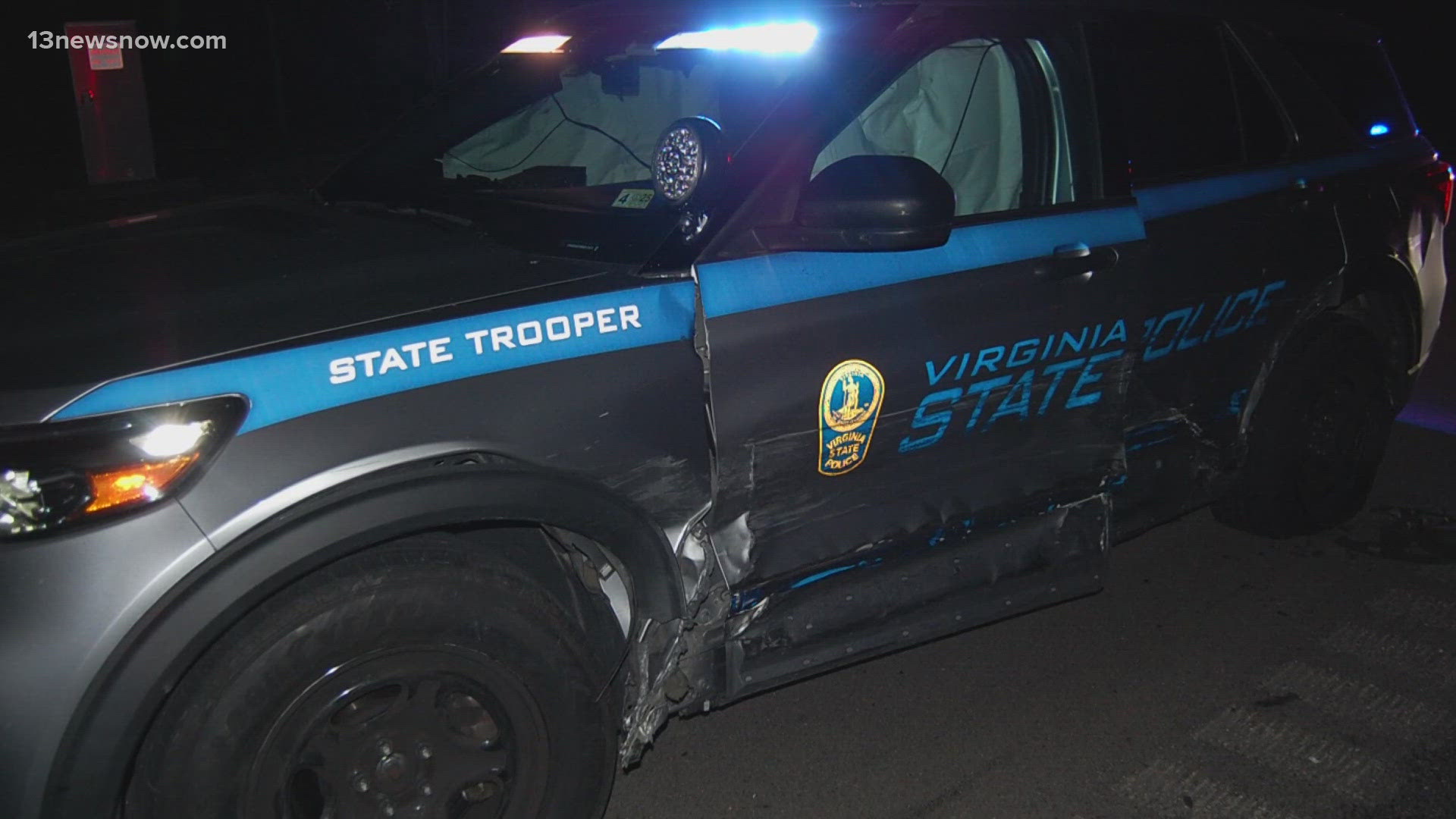 The trooper was hit around 3 a.m. this morning after completing an unrelated traffic stop.