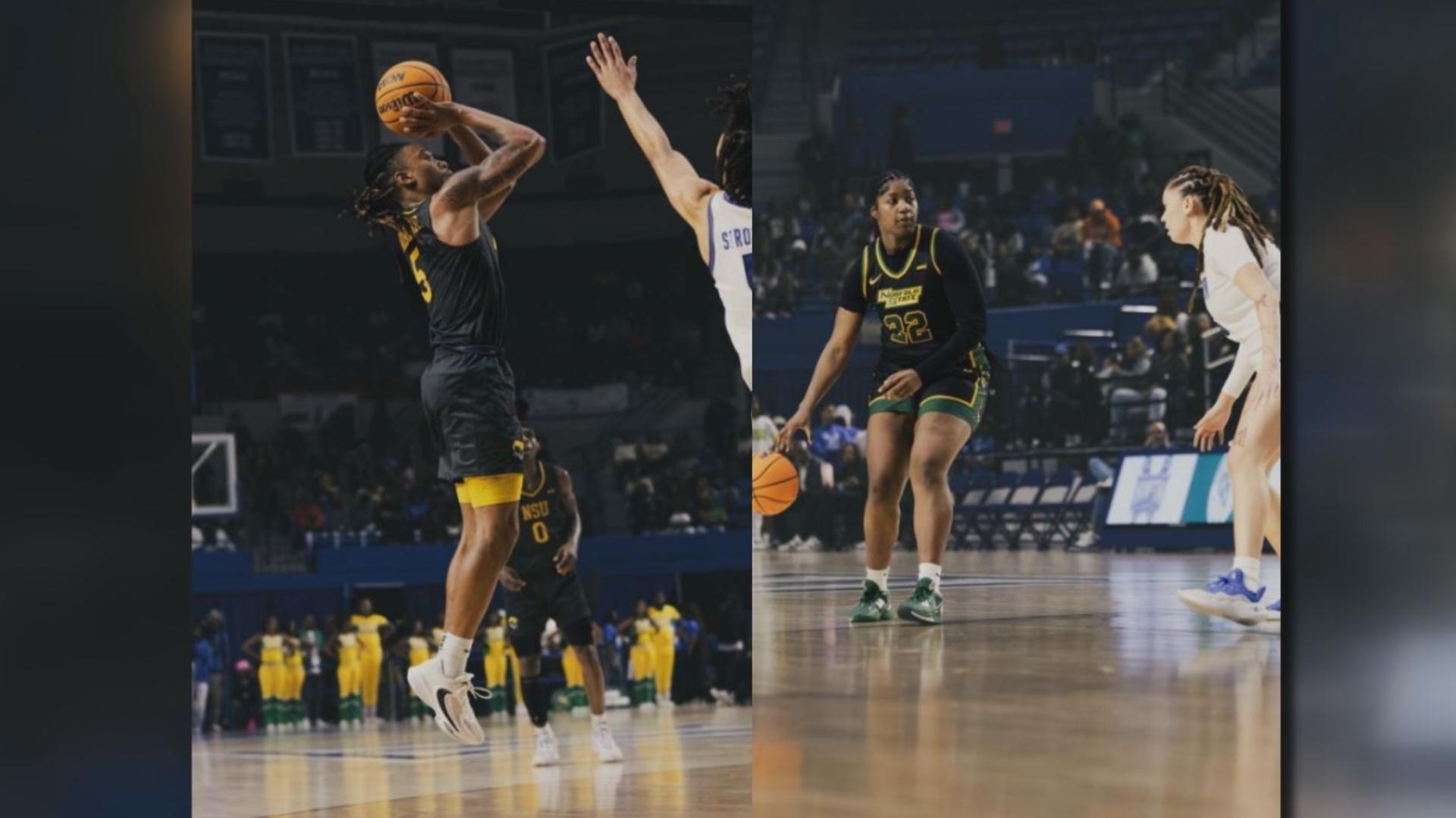 Both Norfolk State men and women's squads brought home wins in basketball against archrival Hampton on Saturday.