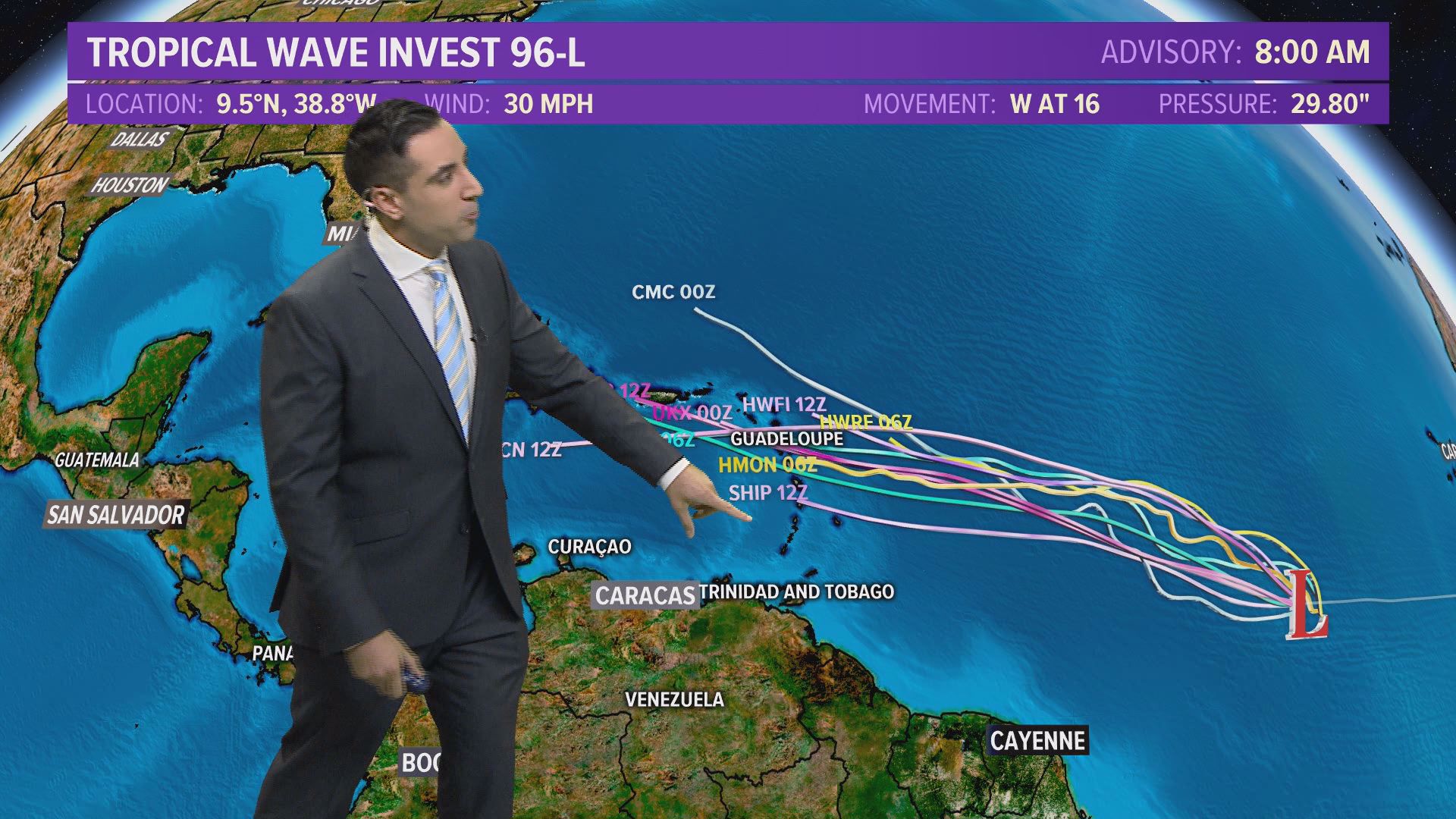 13News Meteorologist Tim Pandajis has the latest on Hurricane Erick, Tropical Storm Flossie, and a potential system that is brewing in the Atlantic...