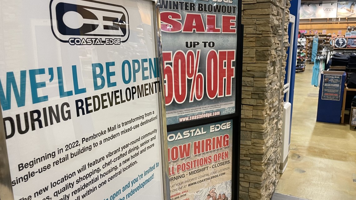 Interior Pembroke Mall stores close for redevelopment - Vimarsana News