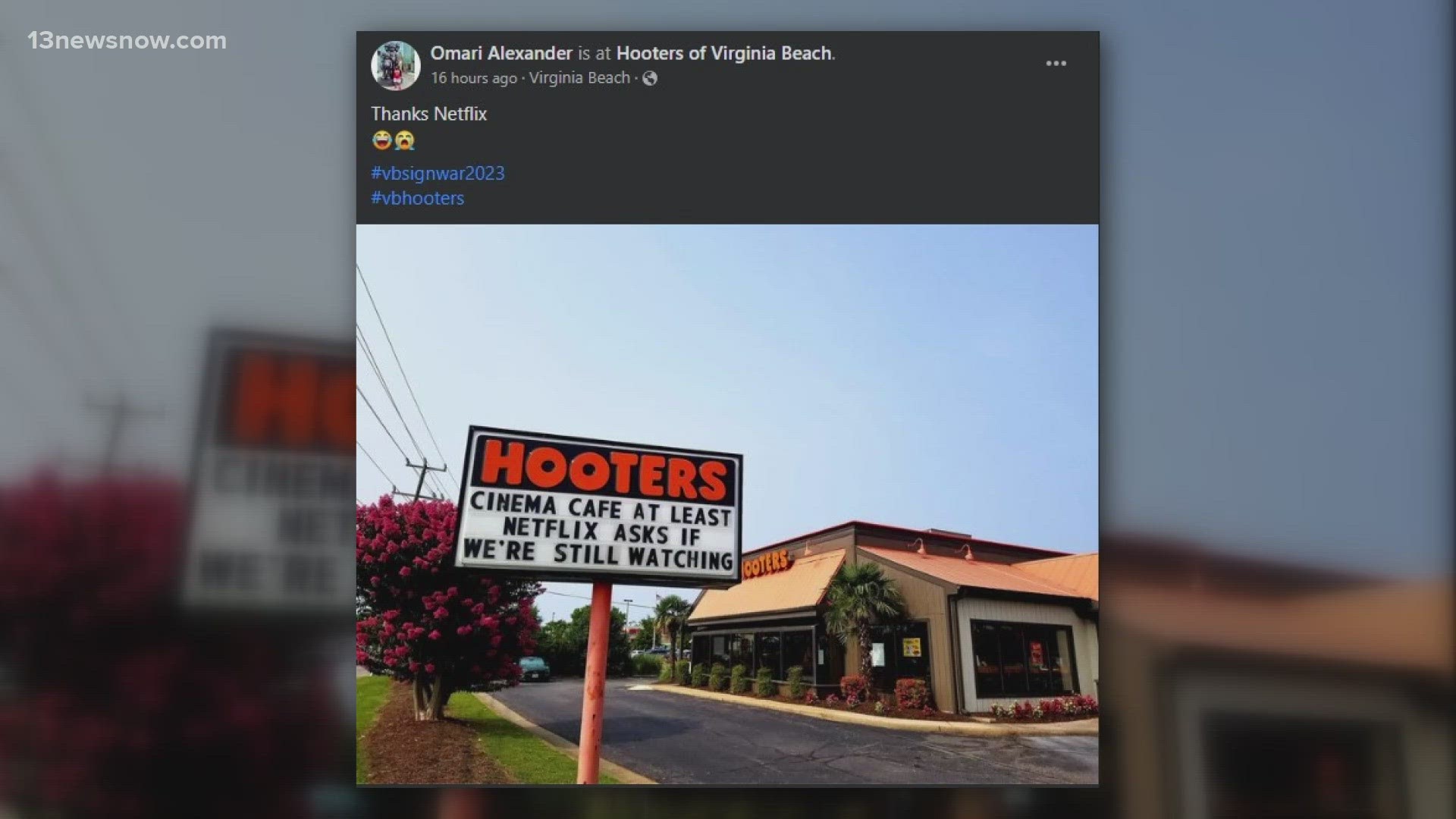 Things have escalated in the VB Sign wars. The businesses are clapping back and 'throwing shade'.