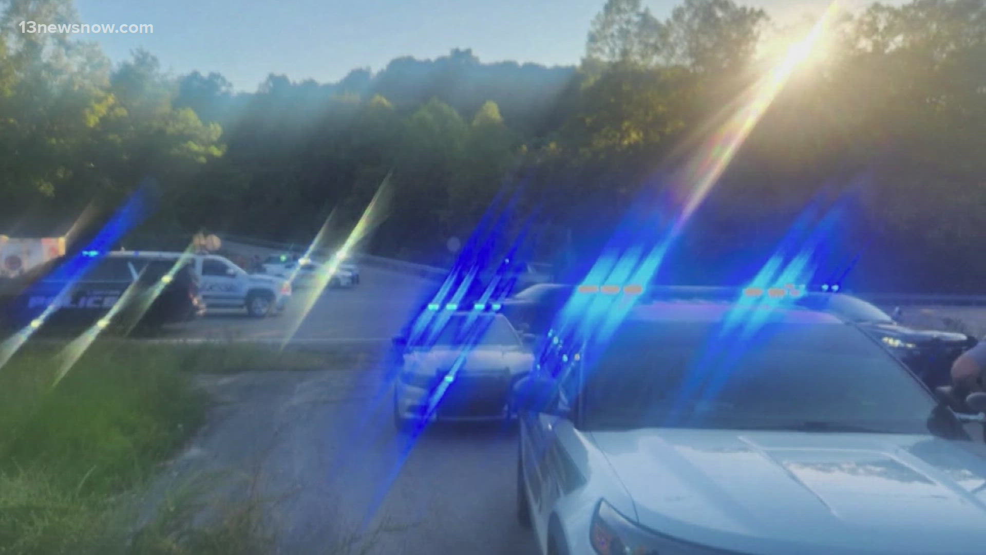 A manhunt is underway in Kentucky after a man opened fire along an interstate.