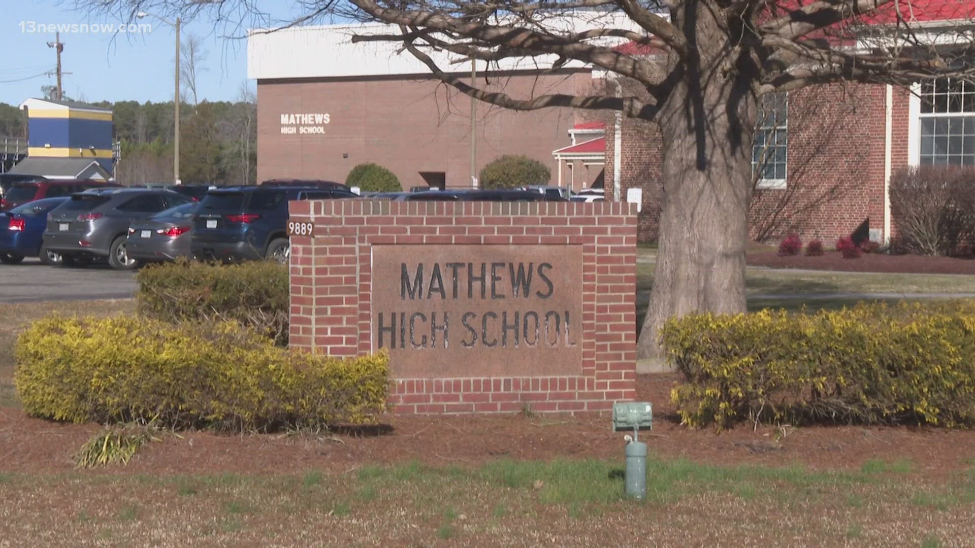 Community members and local NAACP respond to a racist threat at Mathews High School.