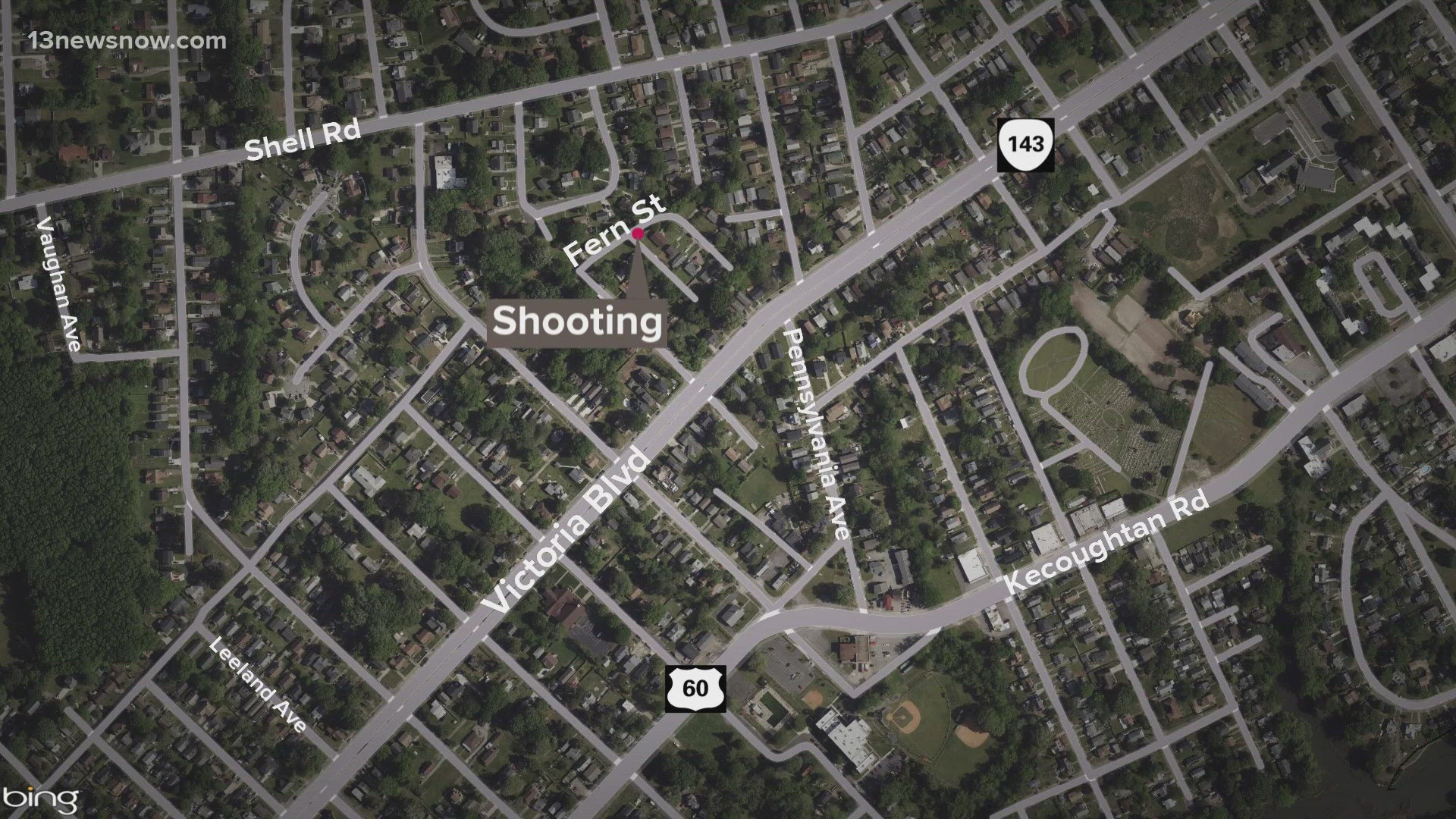 The Hampton Police Division got a call Wednesday night about a shooting on Fern Street.