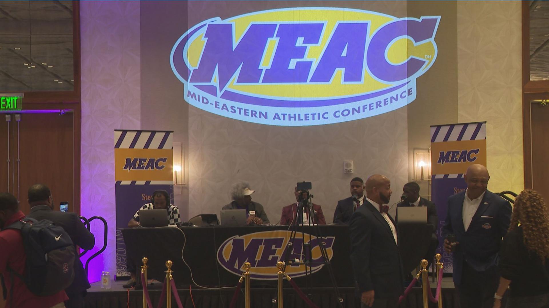 The annual MEAC football media day happening Tuesday from downtown Norfolk.