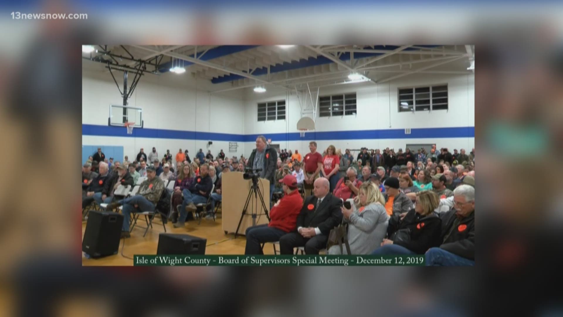 Dozens of gun rights activists attended a meeting in Isle of Wight where the Board of Supervisors voted to make it a Second Amendment Constitutional county.