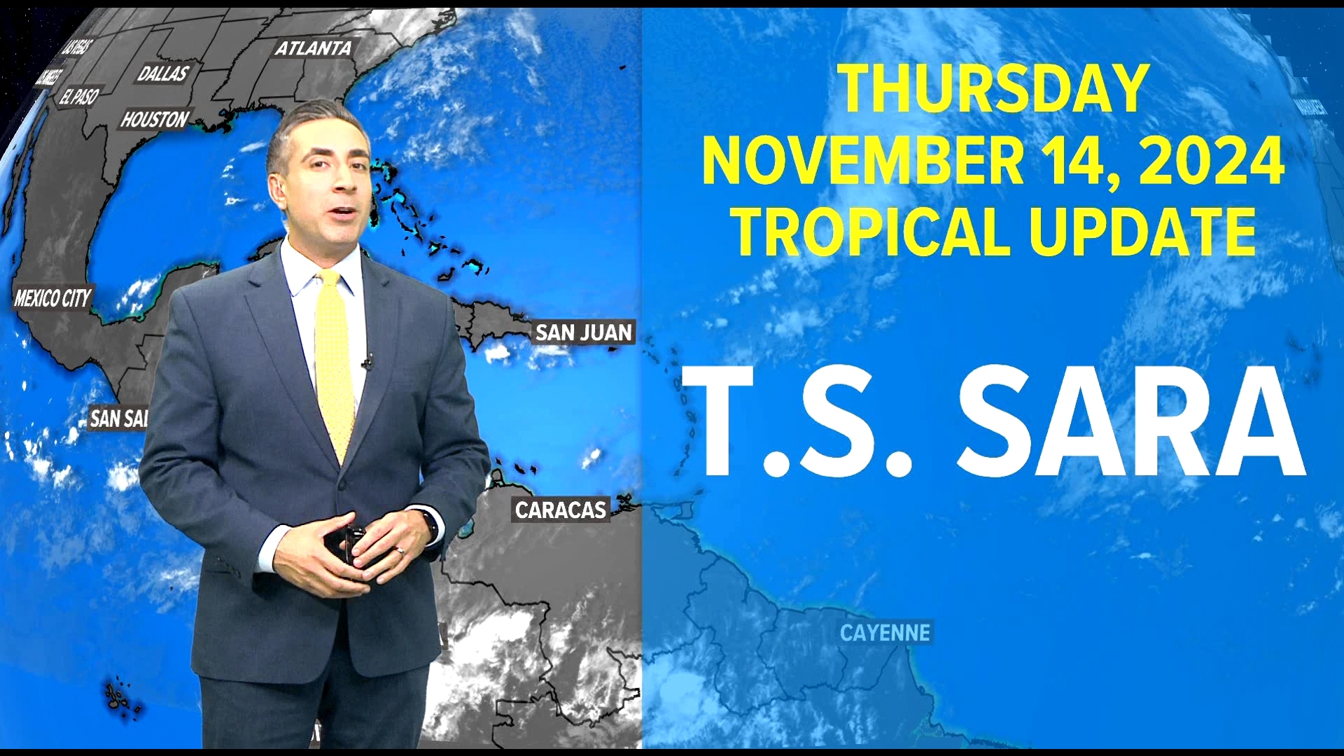 Sara is the 18th named storm of the 2024 Atlantic hurricane season.