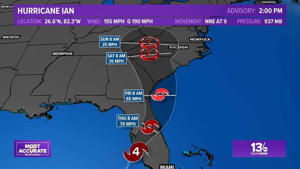 Hurricane Ian tracker: Live radar and latest forecast cone