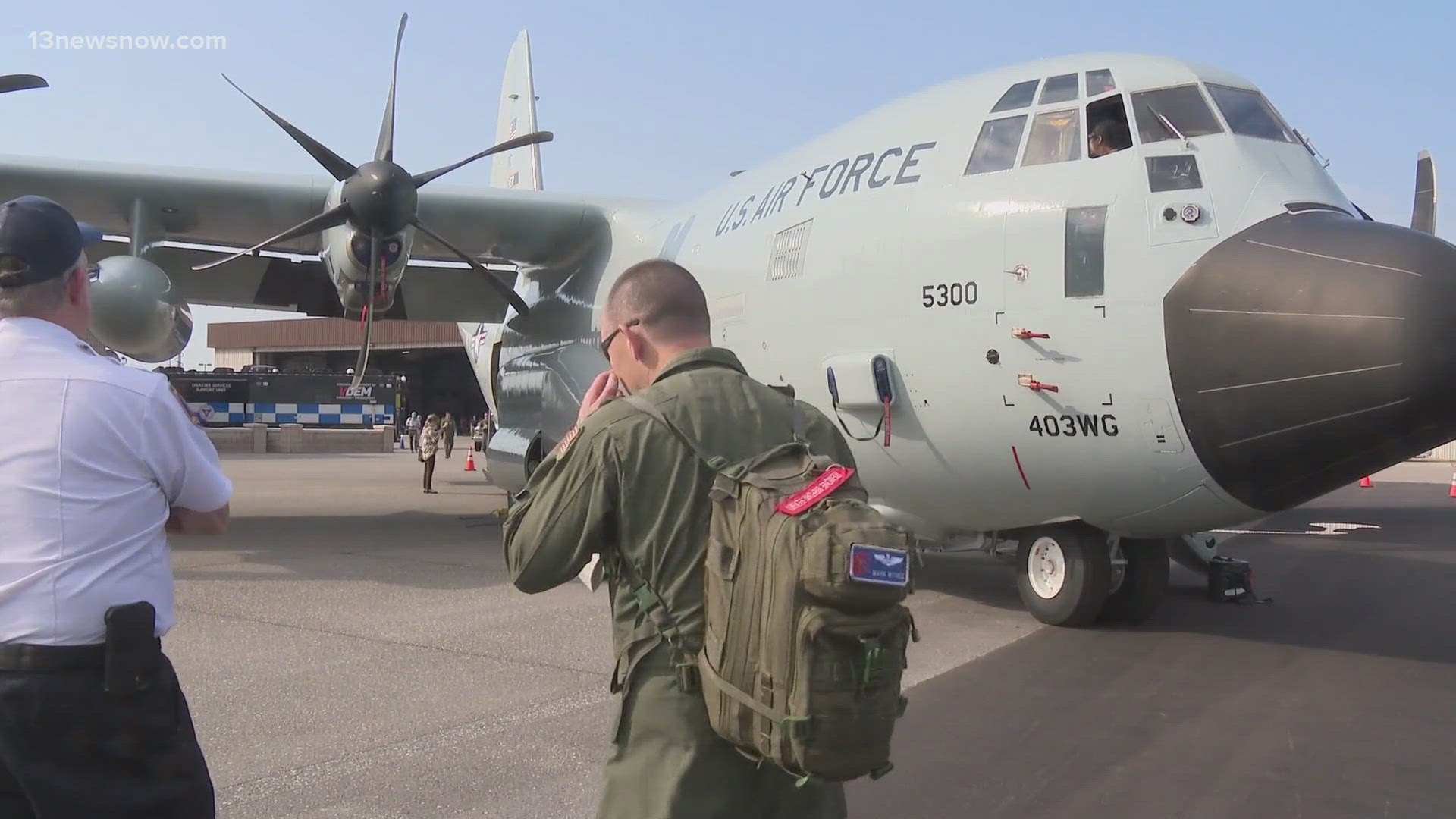 NOAA and the U.S. Air Force reserves brought a "hurricane hunter" to Hampton Roads. These planes fly through the eye of a storm, to help forecasters keep us safe.