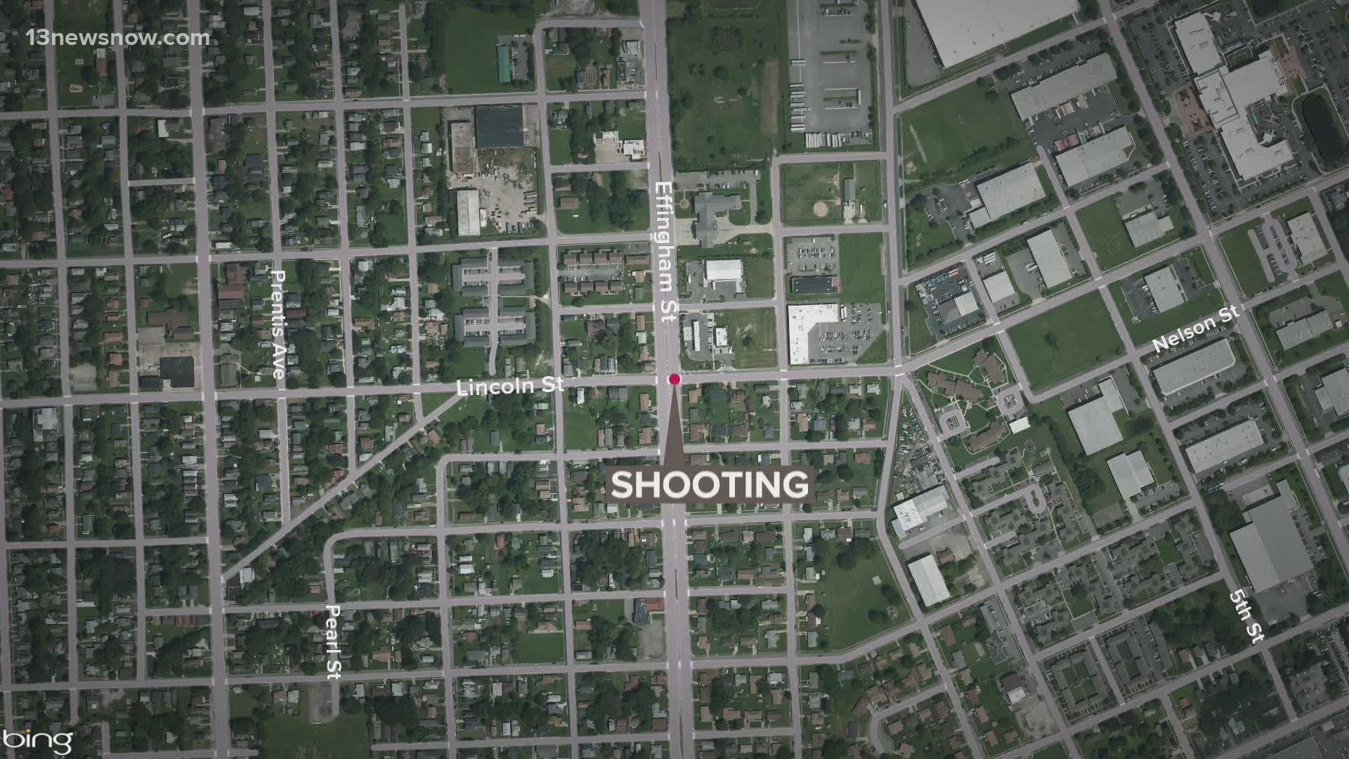 According to a tweet, the shooting likely happened shortly before 3 a.m. at the intersection of Effingham and Lincoln streets.