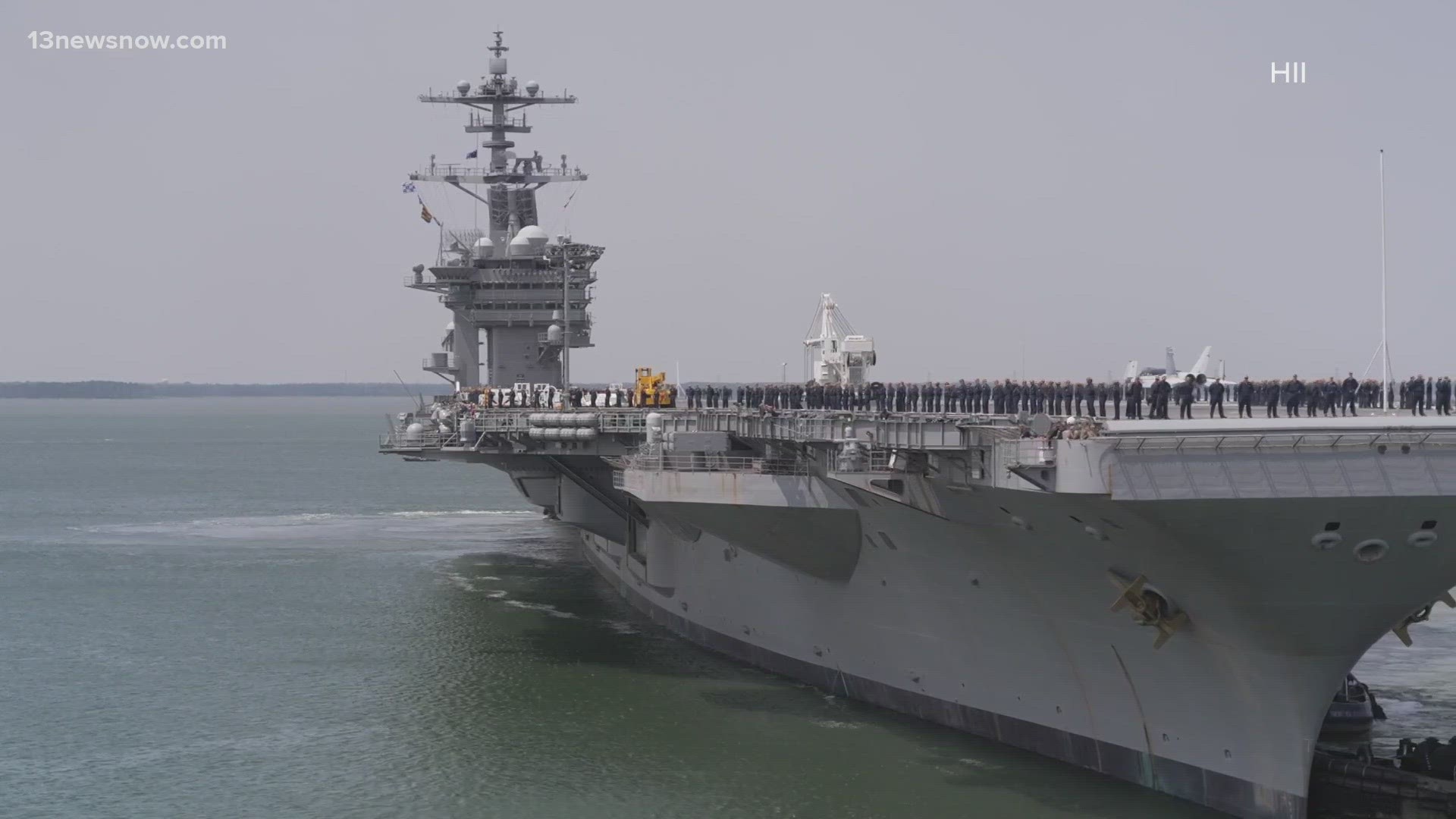 The aircraft carrier has been at Newport News Shipbuilding for its mid-life refueling and complex overhaul and nuclear refueling in 2017.