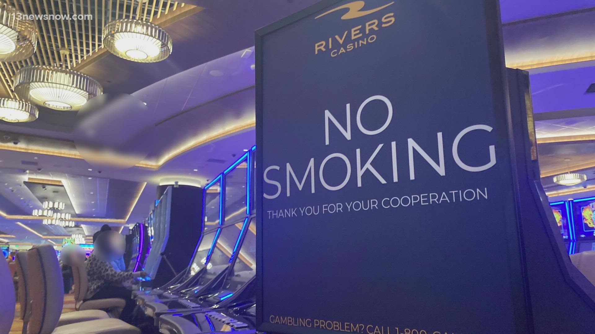 A spokesperson for the casino said earlier this week the building has designated non-smoking areas throughout, like the restaurant, sportsbook and poker room