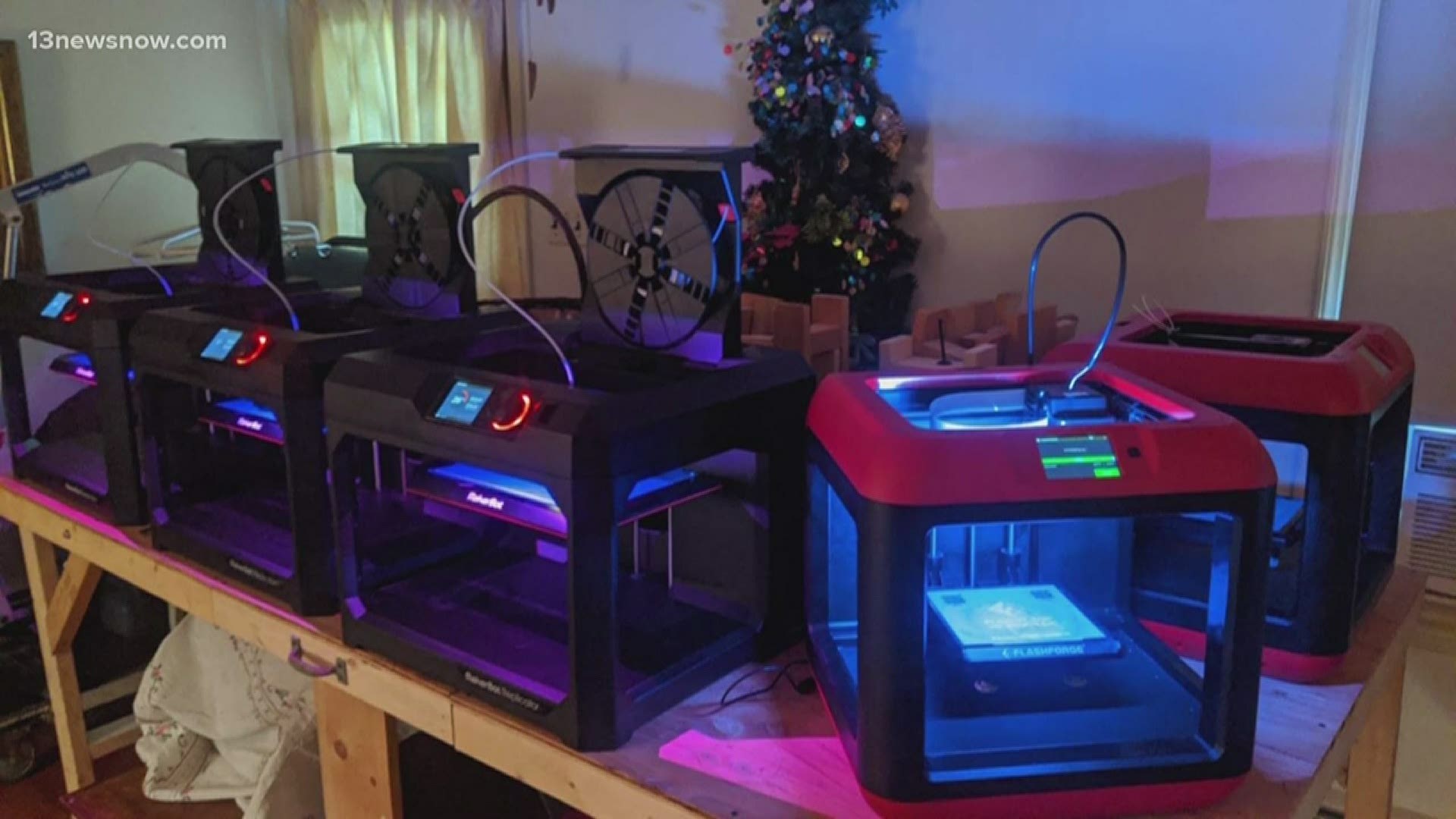 The school is putting its 3D printers to work, making masks for janitorial staff, the cafeteria workers getting food to students in need, and a local hospital.