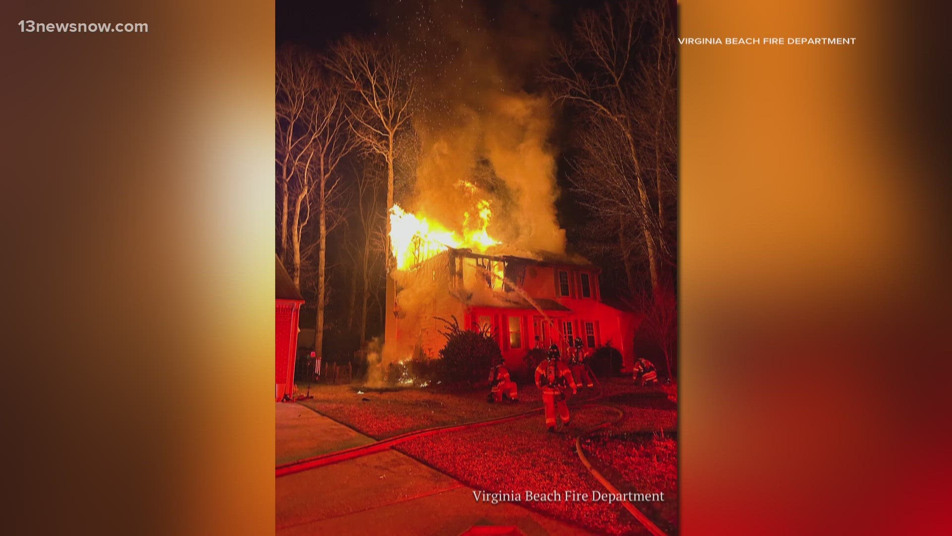 An update to a two-story residential fire in Virginia Beach last week. A man is now facing arson charges.