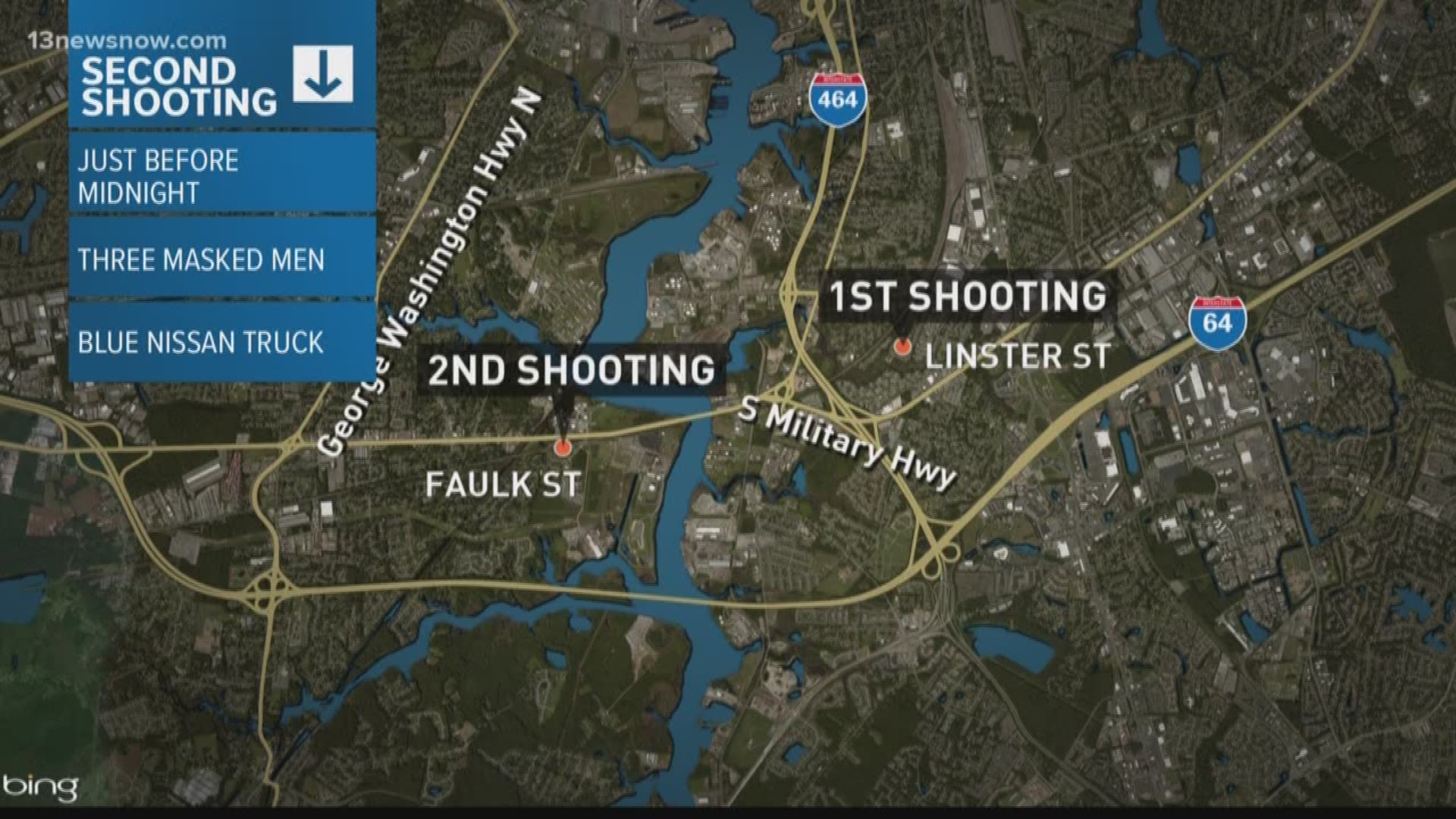Two separate shootings occurred about 3 miles apart -- with one victim with serious injuries. The other victim is also at the hospital with gunshot wounds.