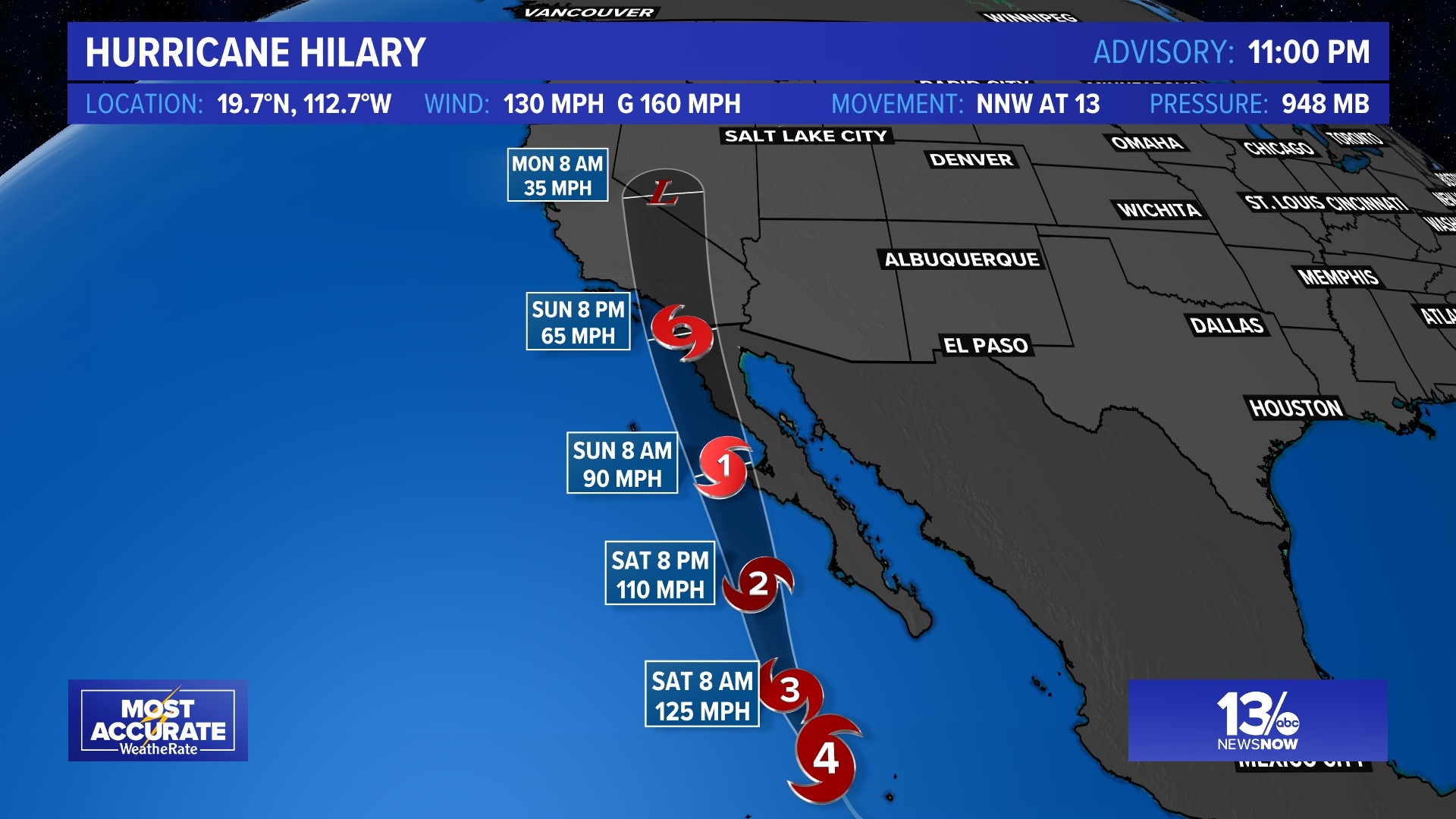 Hurricane Hilary has intensified into a major hurricane, threatening to bring wind and heavy tropical rain and potentially strong winds to parts of southwestern US.
