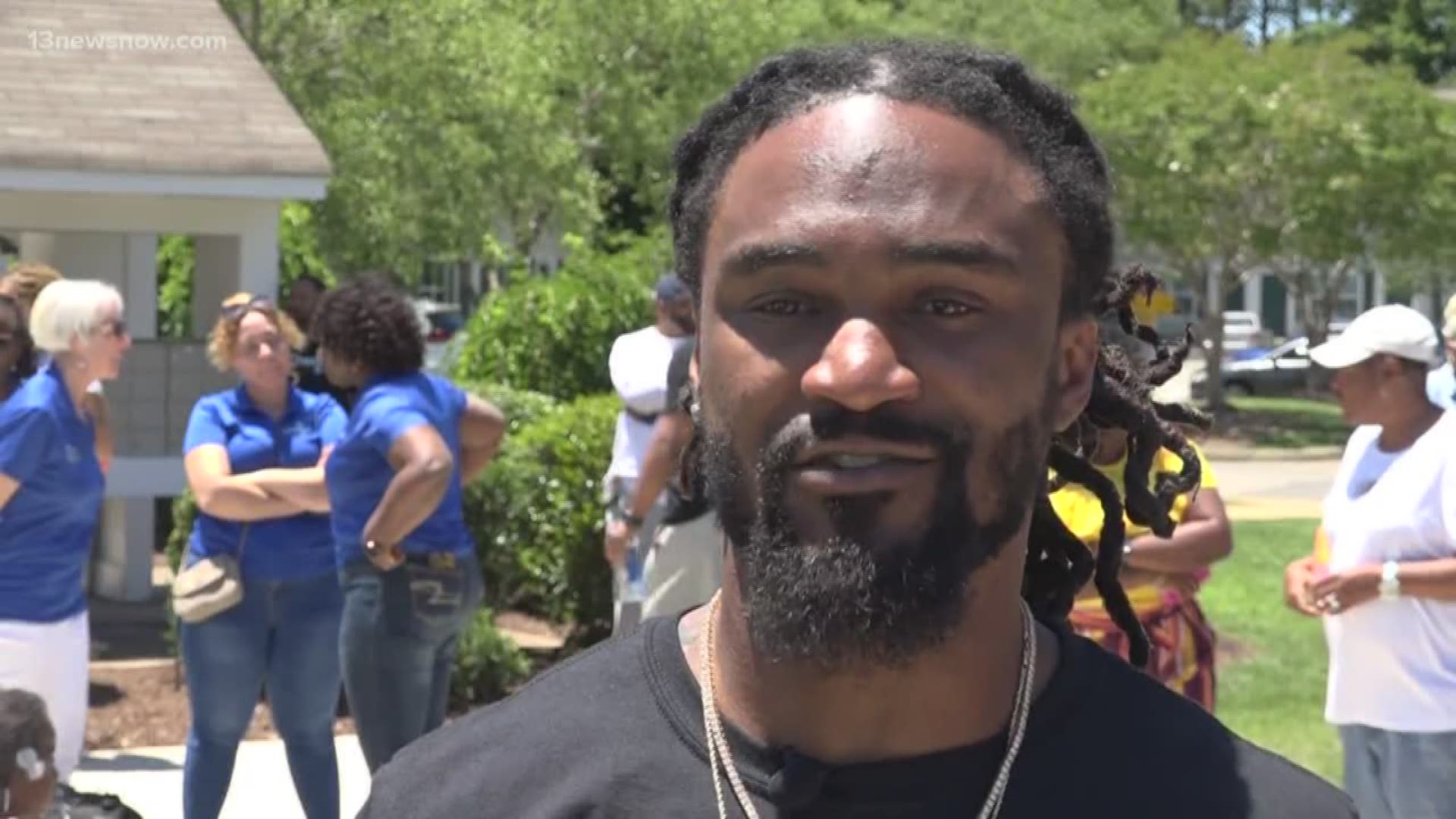 B.W. Webb is a cornerback for the Cincinnati Bengals and a Newport News native. This summer he's helping the Virginia Peninsula Foodbank kickoff its Summer Food Service Program, which provides meals for kids who normally receive free and reduced meals during the school year.