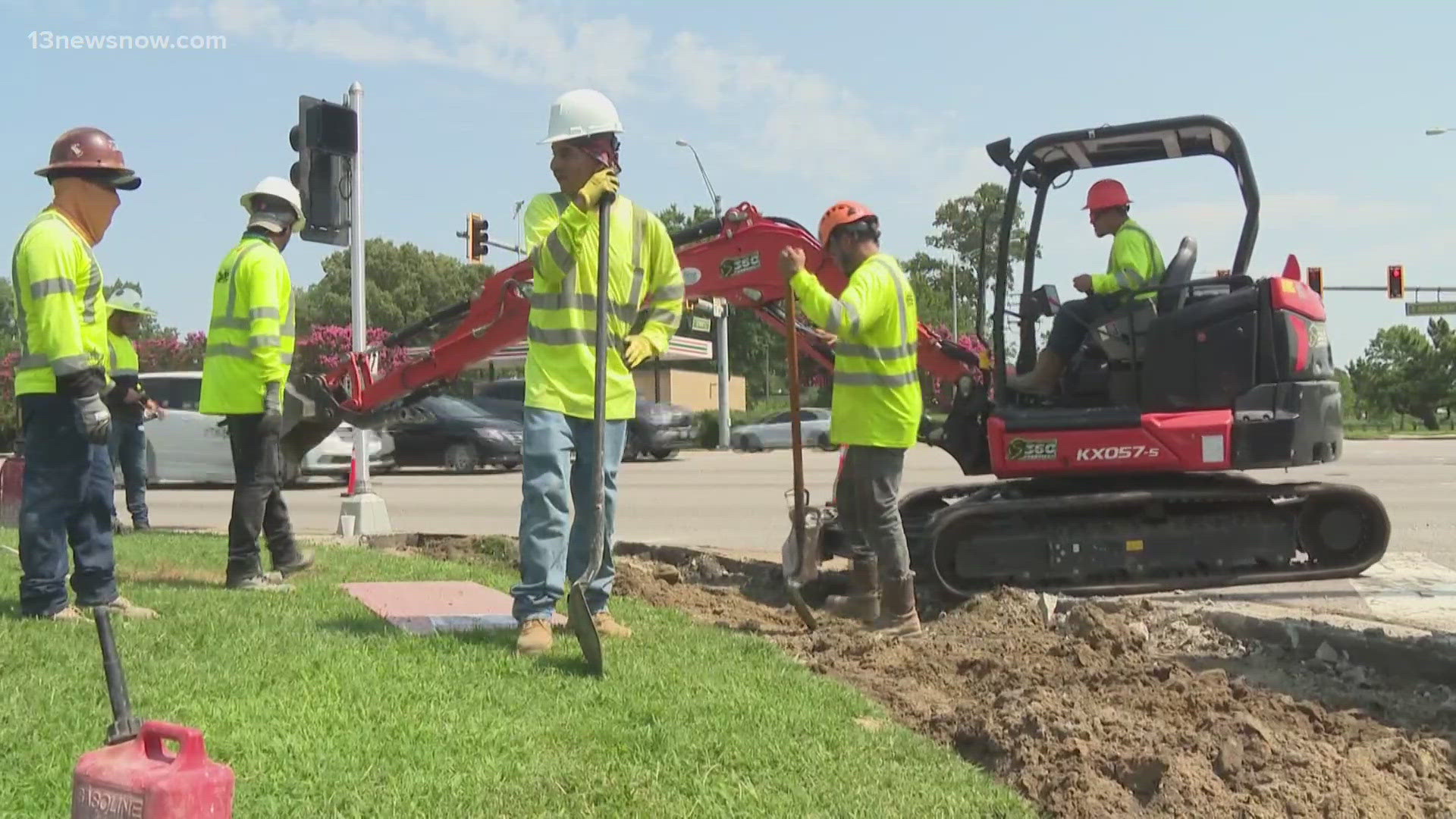 Cooling off while working in the sweltering heat can be a challenge, which is why some local businesses have plans in place to keep their employees cool.