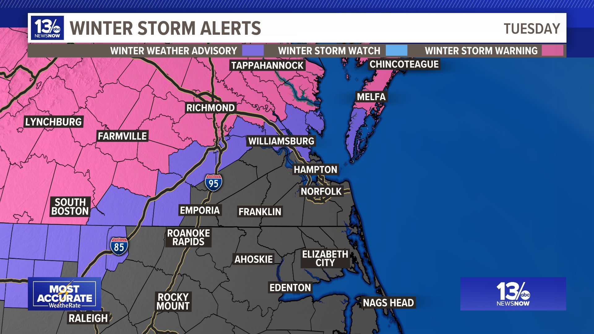 Winter storm alert for parts of Virginia | 13newsnow.com