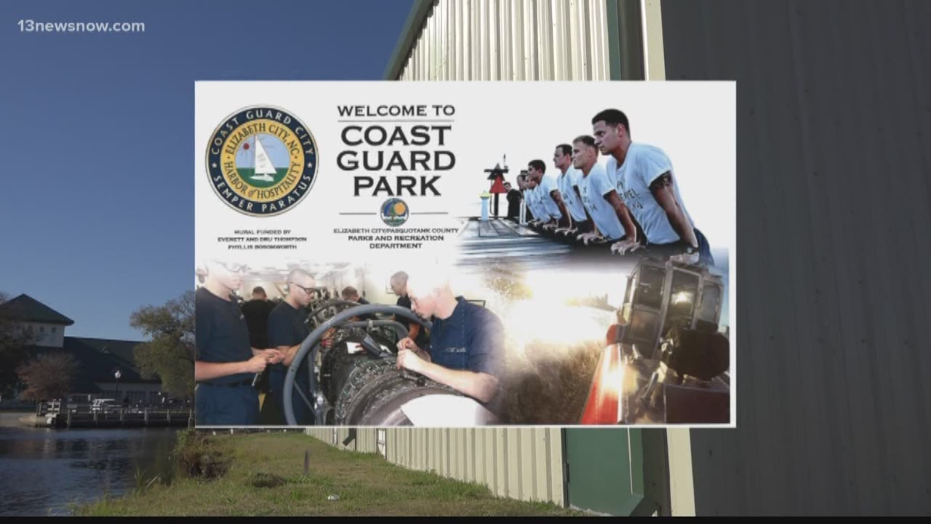There's looming discussions over the design of a proposed tribute to the Coast Guard in Elizabeth City