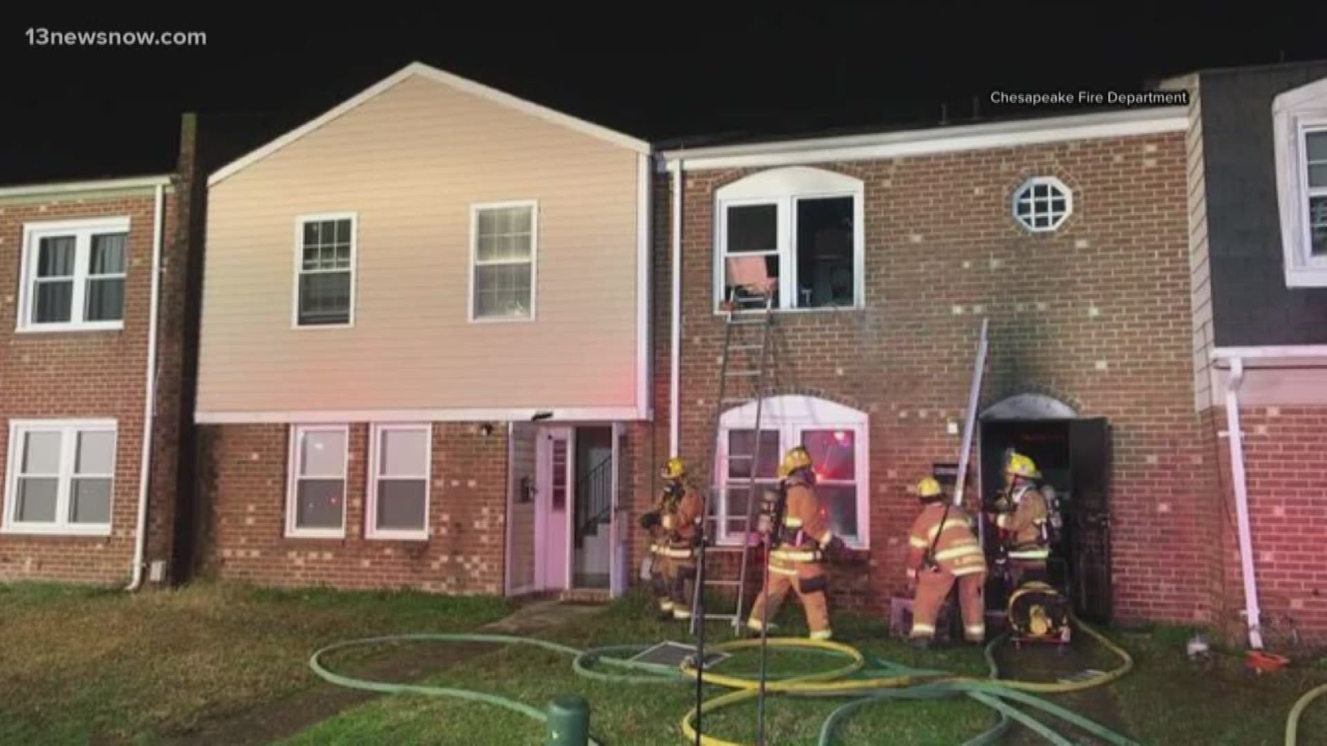 The fire on Holly Cove Drive forced a family out of their home overnight.