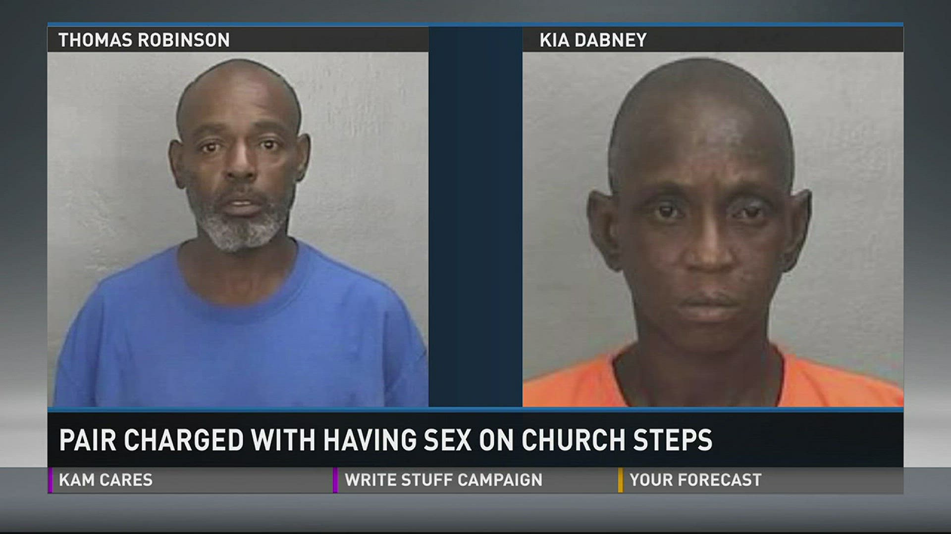 Pair charged with having sex on church steps | 13newsnow.com