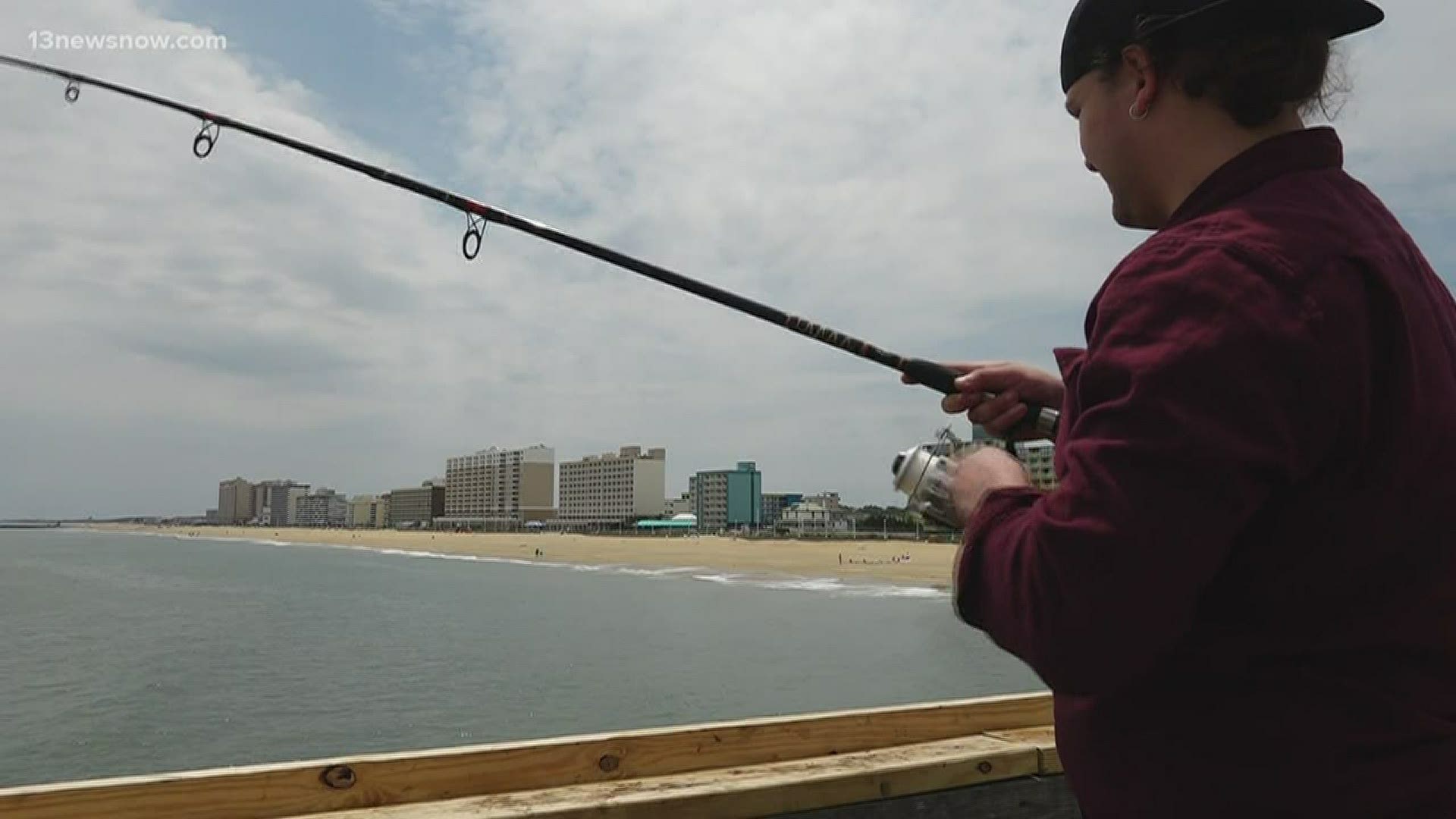 The Virginia Beach Fishing Pier has been open to visitors even while some places closed down during the coronavirus. 13News Now Scott DePuy has more.