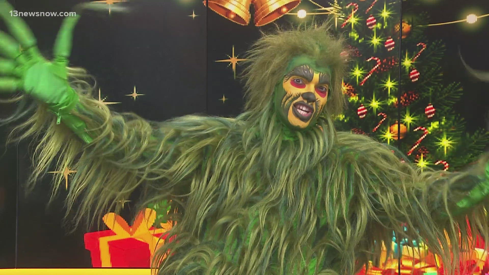 The star of 'Dr. Seuss’ How The Grinch Stole Christmas! The Musical' invites you to see a show all about him at Norfolk's Chrysler Hall on Dec. 26-29, 2024.