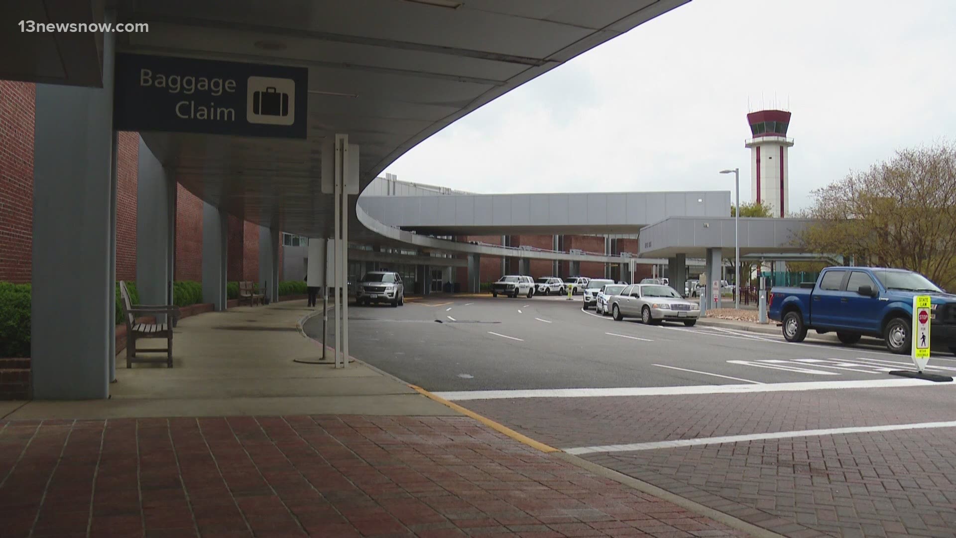 Members of the FBI as well as members of Virginia State Police and police departments from Hampton Roads were at the airport after a report of a bomb threat Thursday
