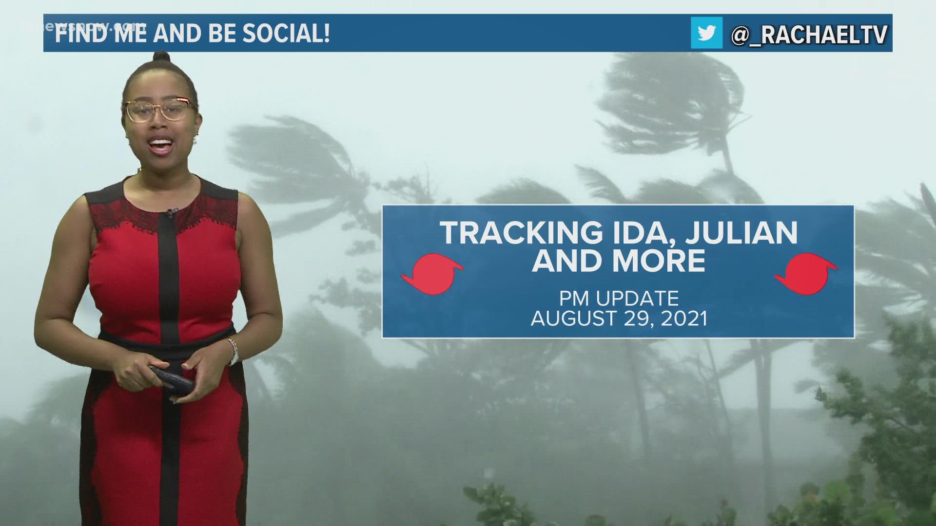 13News Now Meteorologist Rachael Peart shows you Hurricane Ida's track and damage potential as it moves inland.