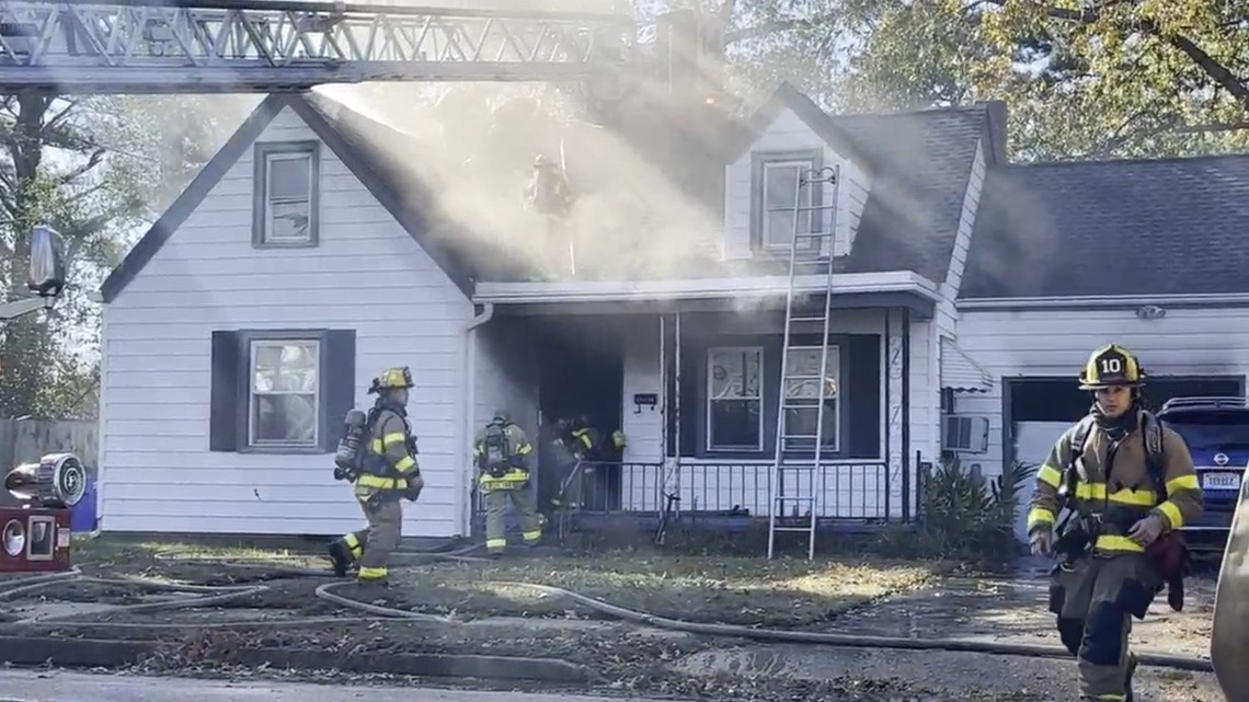 Fire on Thanksgiving displaces two from Norfolk home