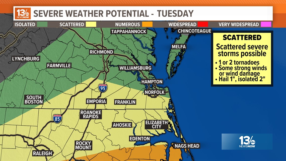 Tuesday storm updates, closings, power outages in Virginia - Vimarsana News