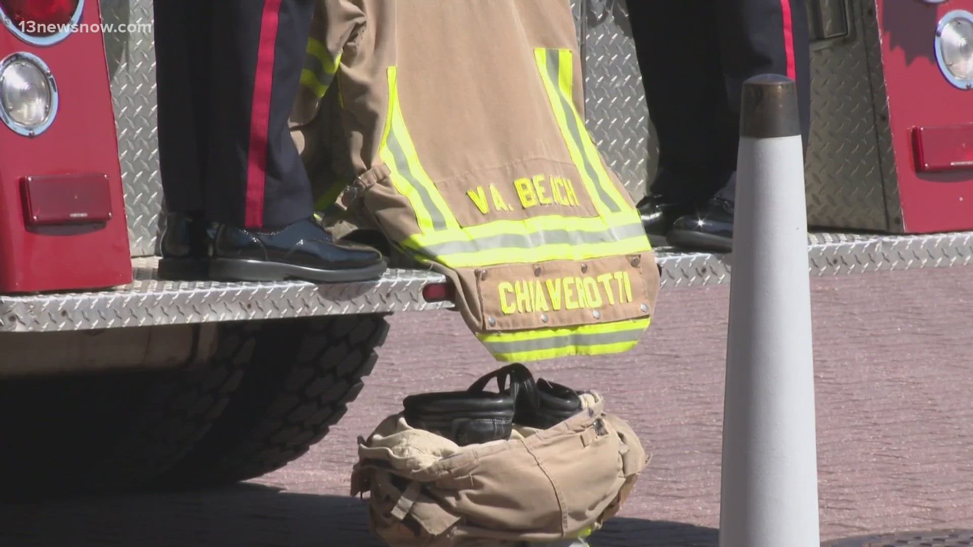 A celebration of a life dedicated to service. On Monday, loved ones and the community said goodbye to Virginia Beach Fire Captain Matt "Chevy" Chiaverotti.