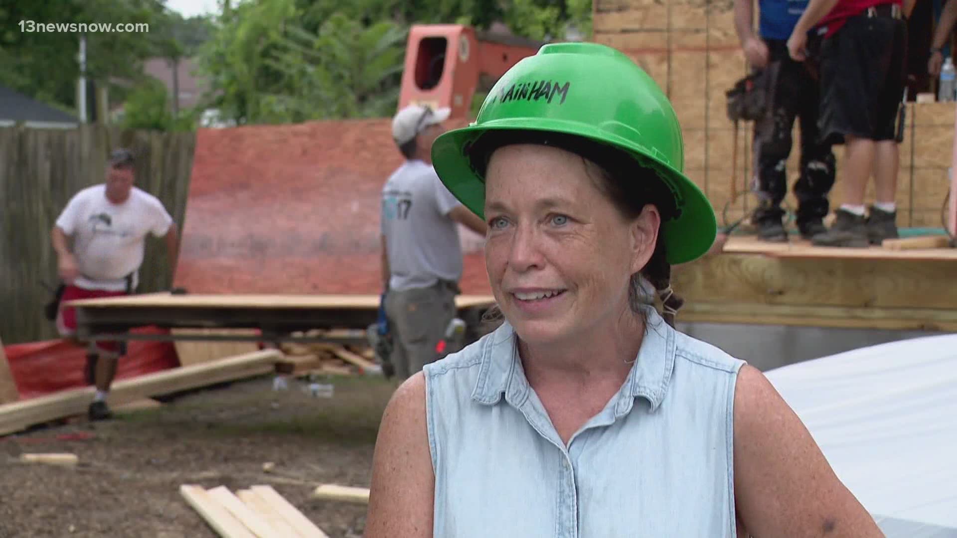 Habitat for Humanity held its first "Women Build Week." The goal behind it is to help build a house in Chesapeake for a family in need.