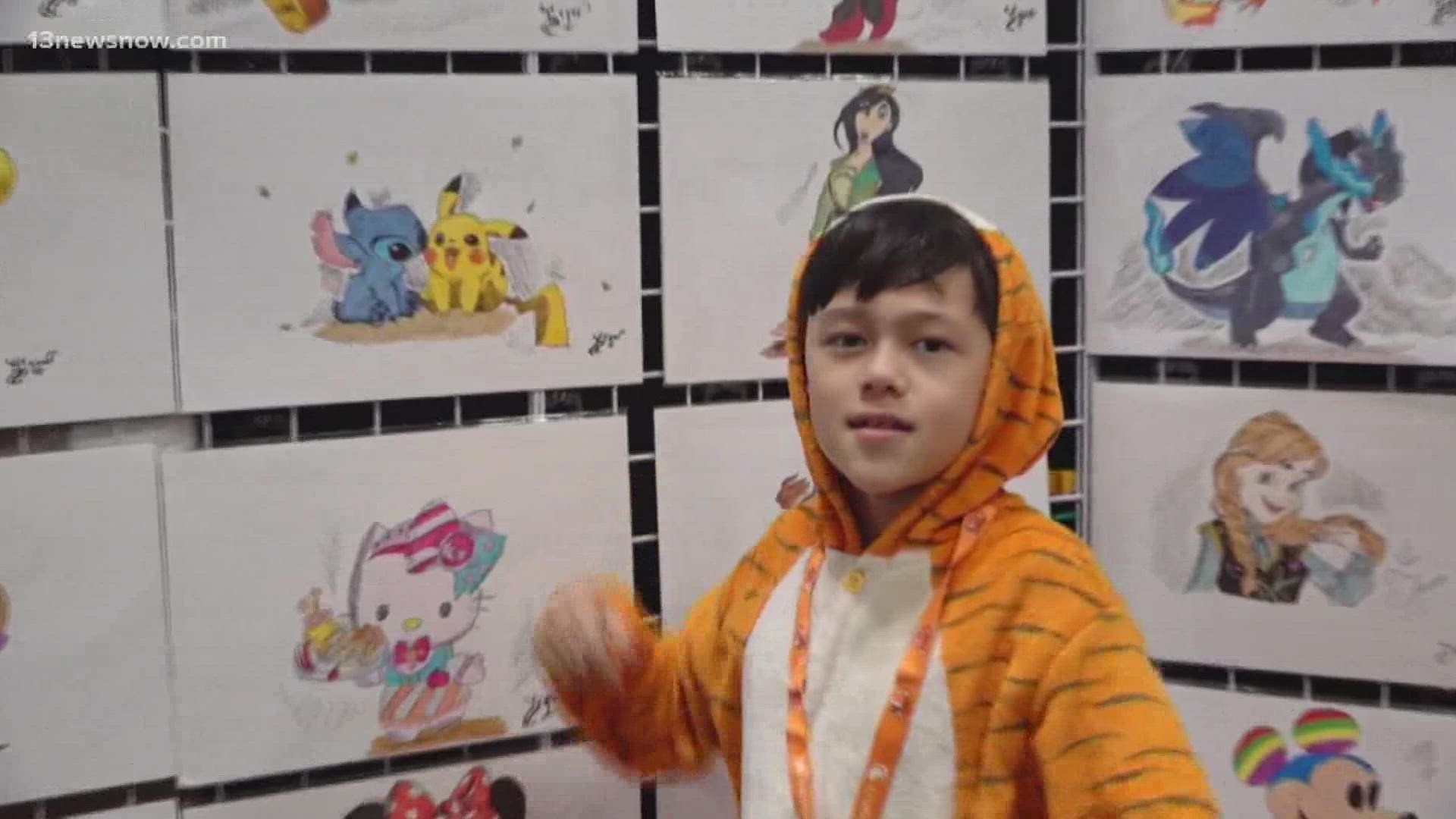 New York Comic Con attracts vendors of all backgrounds and abilities, but one young boy has a story as impressive as his art.