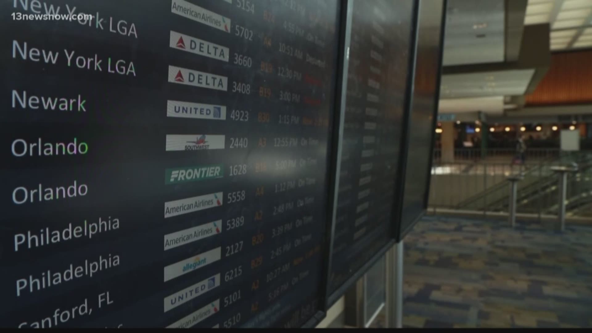 New flights will be leaving from Norfolk International Airport to Denver, Nashville and San Diego.