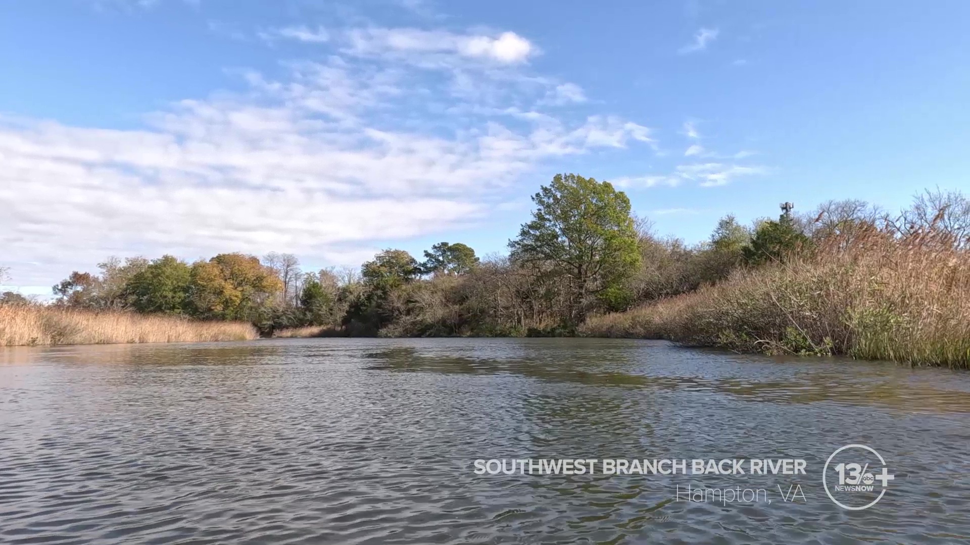 A scenic trip down the Southwest Branch Back River in Hampton, Virginia.