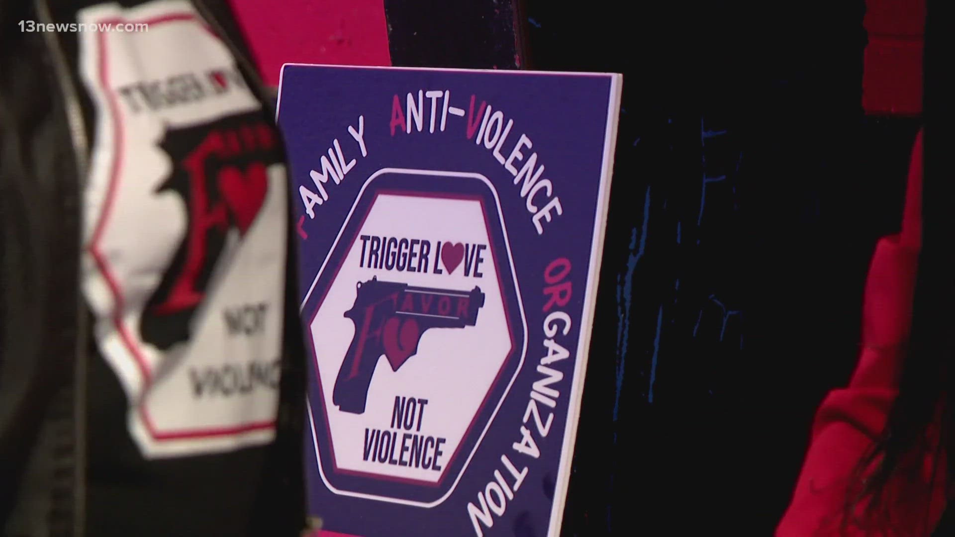 People in Newport News gathered for the second "Trigger Love Not Violence" event at the Peninsula Skating Center.