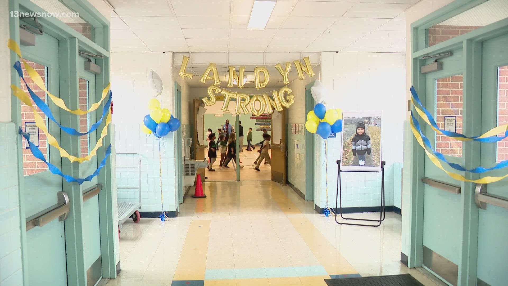 As Landyn Davis recovers in the hospital, his classmates at Holland Elementary in Virginia Beach are walking to raise money to support him and his family.