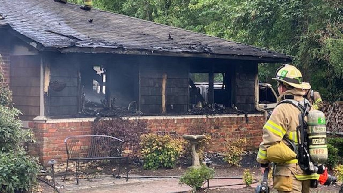 6 people, 2 cats displaced after Virginia Beach home damaged by fire