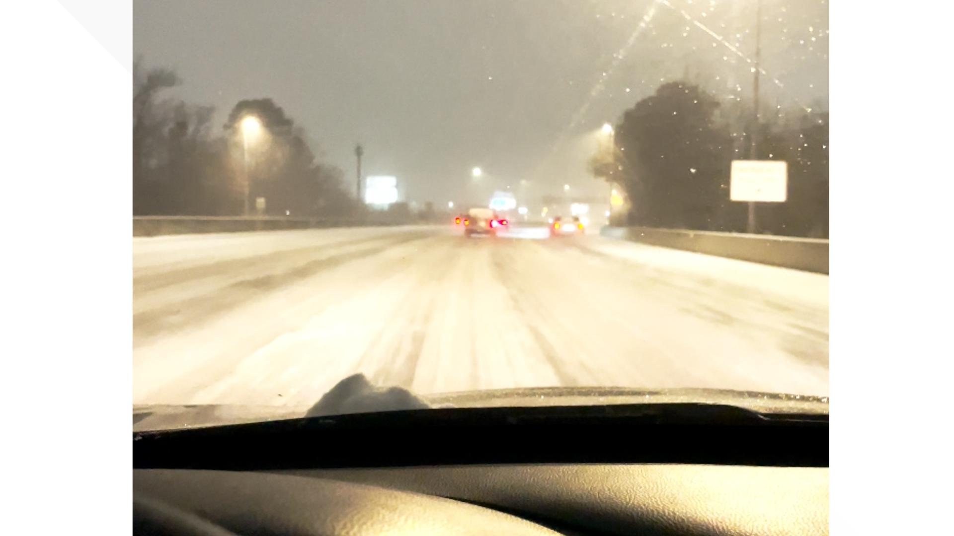 Driving west to Norfolk on I-264 from Virginia Beach at about 11 p.m. on January 21.