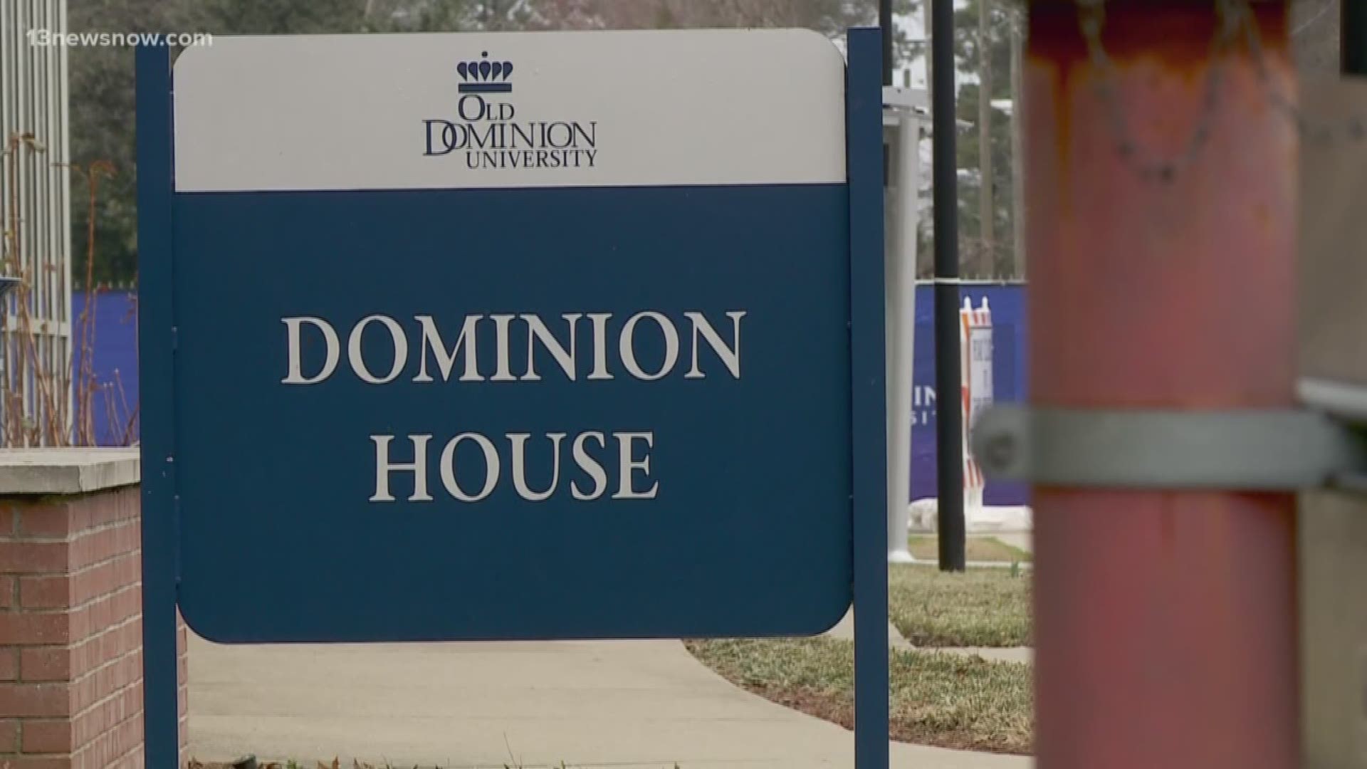 After two men broke into an Old Dominion University dorm room with a gun, campus police are reminding students to not let people follow them into a building.