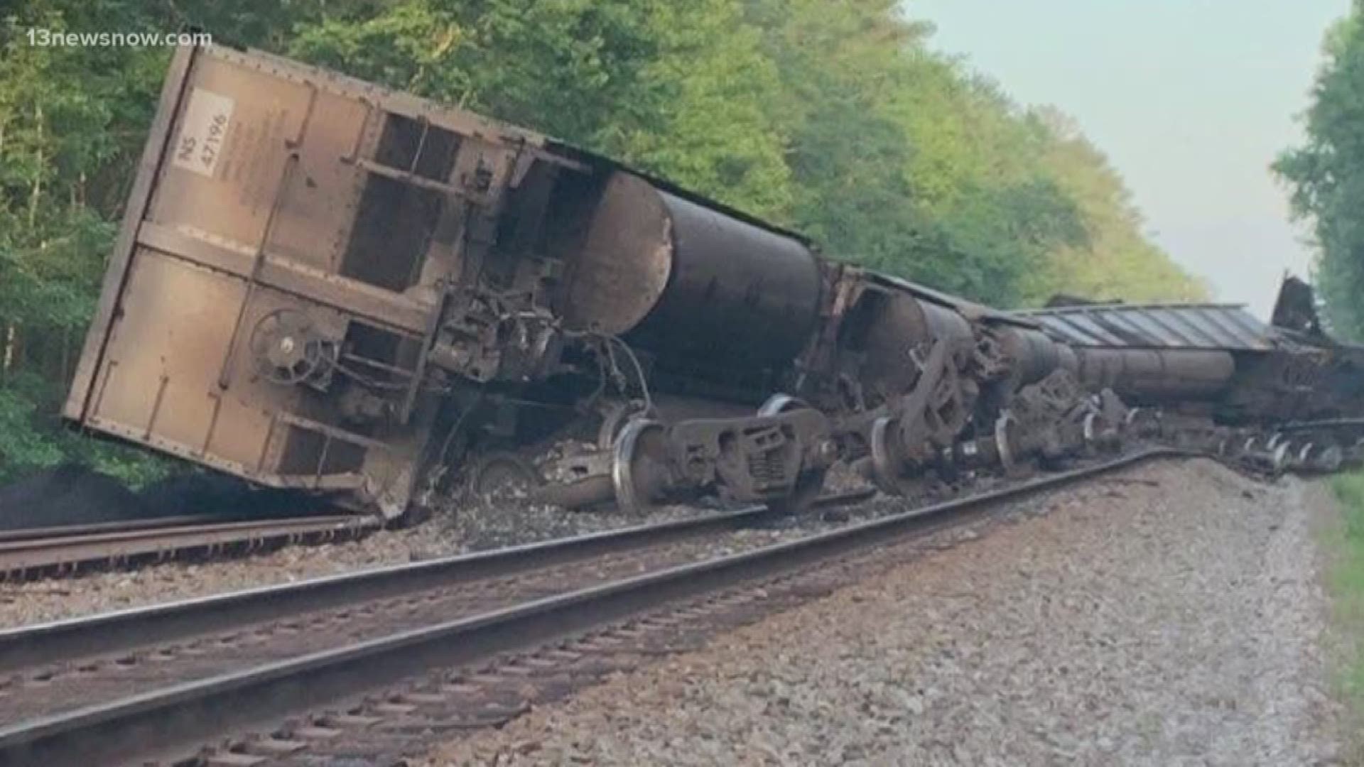 Wildlife specialists said they're monitoring the Great Dismal Swamp after coal spilled into it from a train derailment.