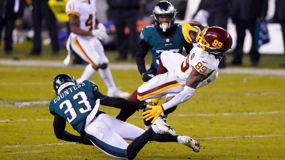 Washington Football Team 20-14 Philadelphia Eagles: Jalen Hurts benched in  bizarre finish to game as Washington win NFC East, NFL News